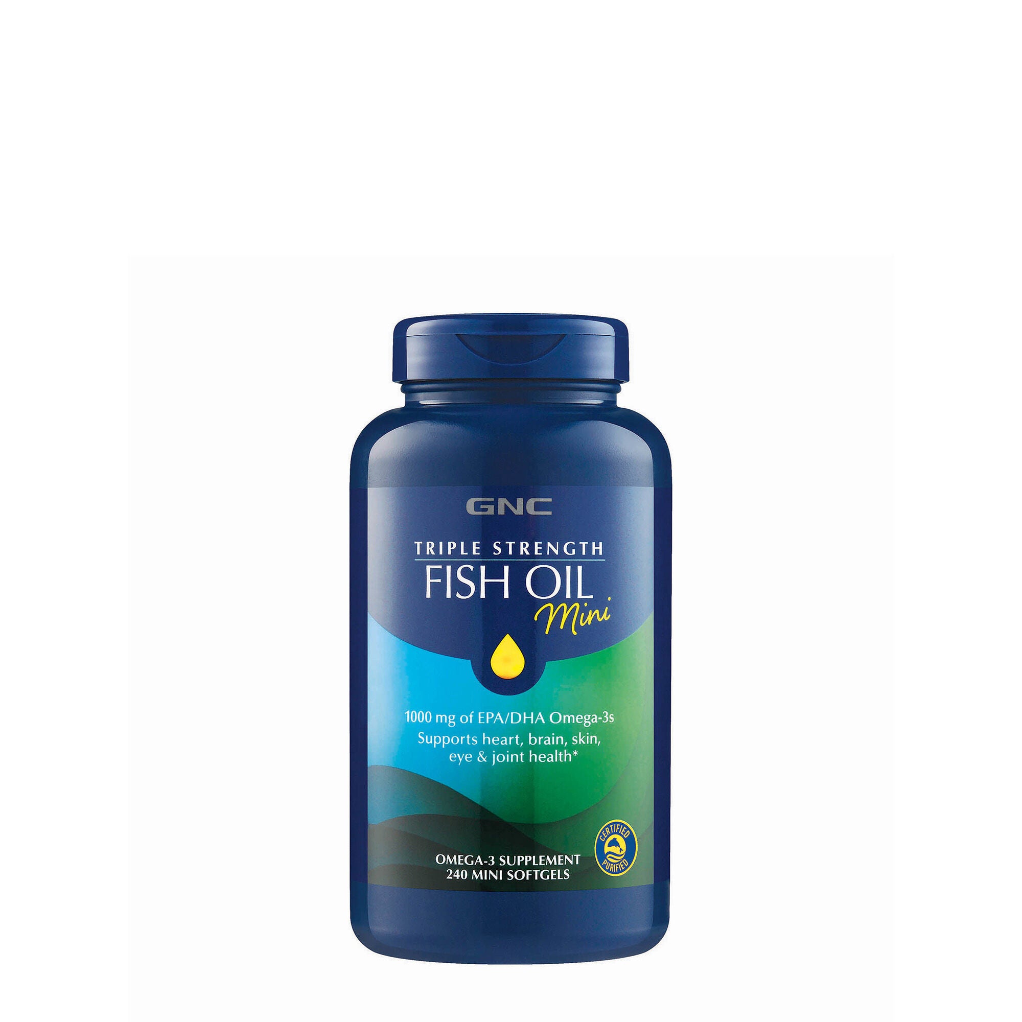 Triple Strength Fish Oil Mini 240 Softgels GNC