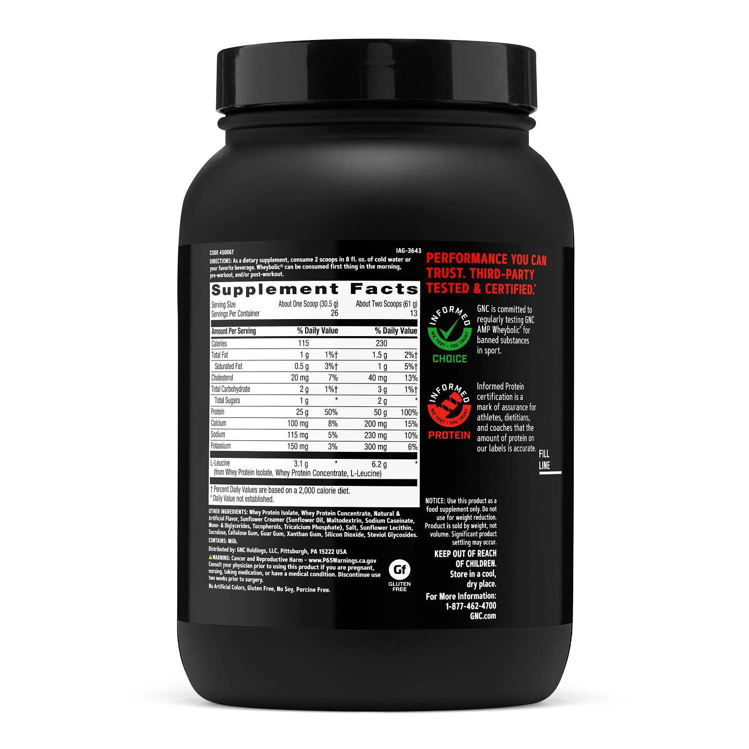 New Wheybolic - Classic Vanilla (26 Servings) Classic Vanilla | GNC