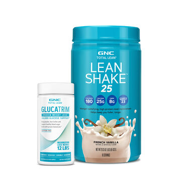 GlucaTrim + Total Lean Shake 25 Bundle  | GNC