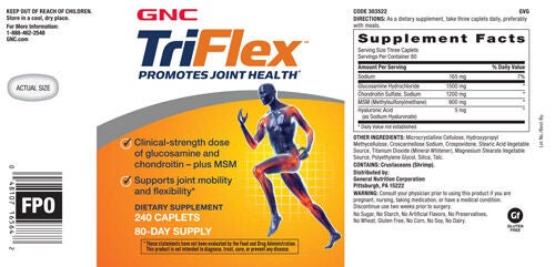 gnc triflex 240 tablets support
