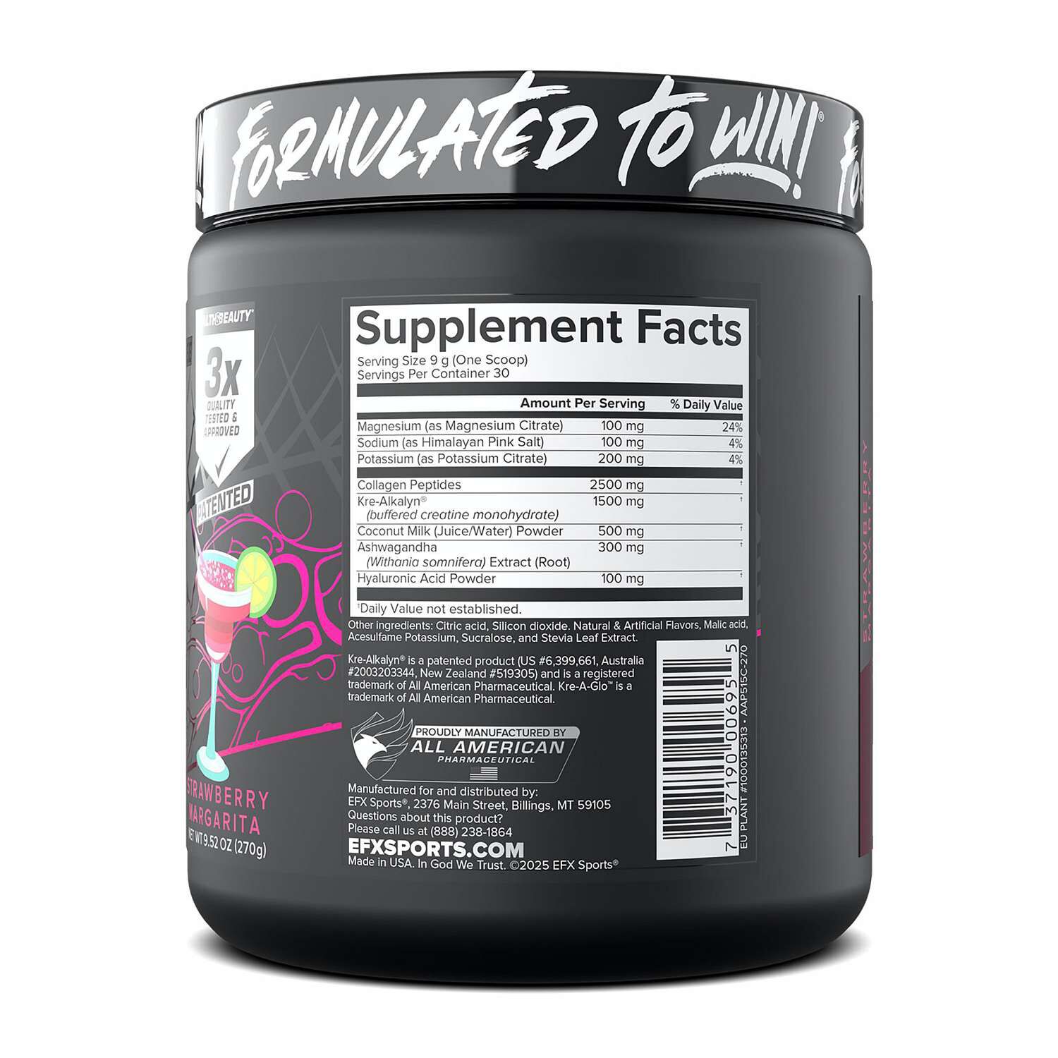Kre-A-Glo for Women - Strawberry Margarita (30 Servings)  | GNC