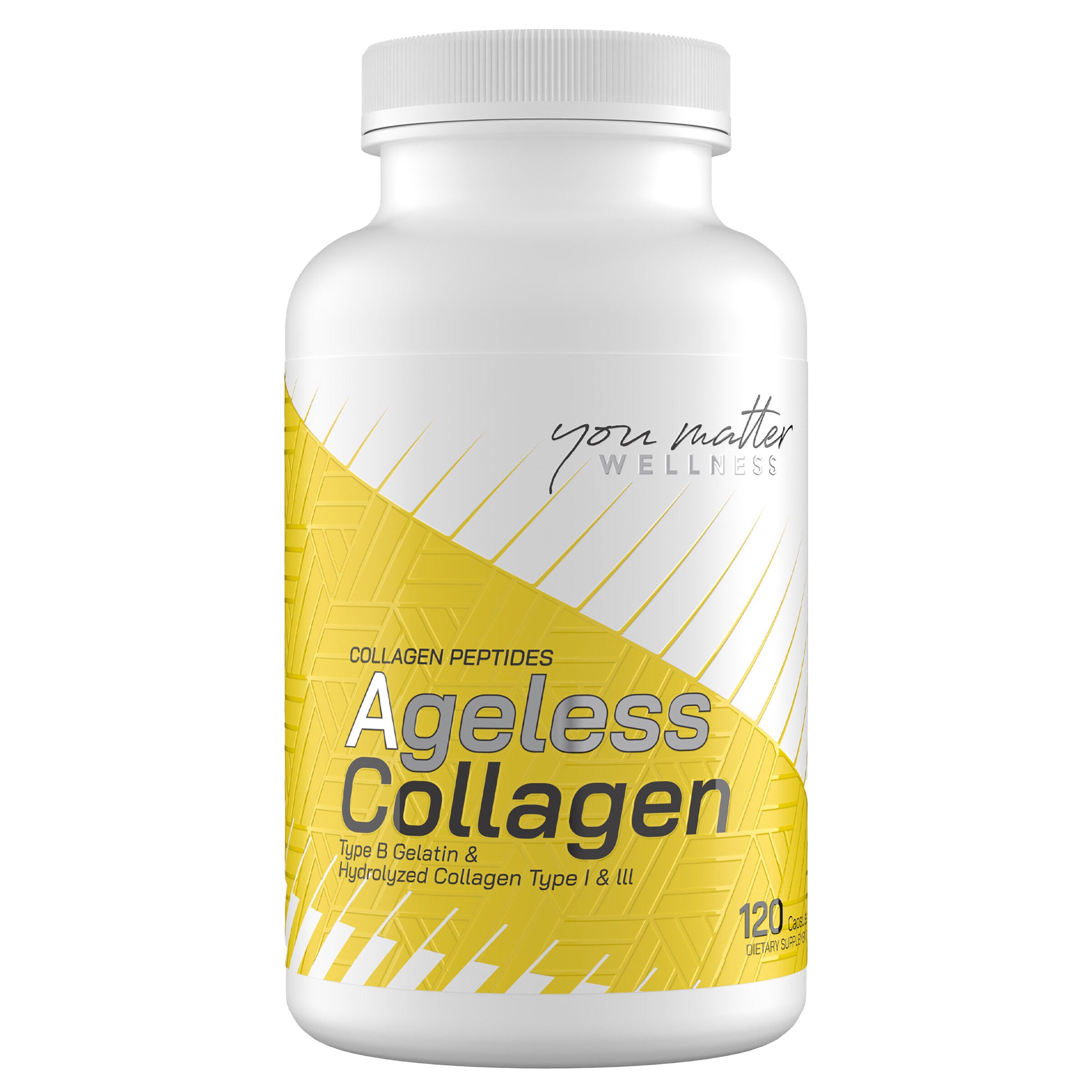 Collagen Peptides Ageless Collagen - 120 Capsules (30 Servings)  | GNC