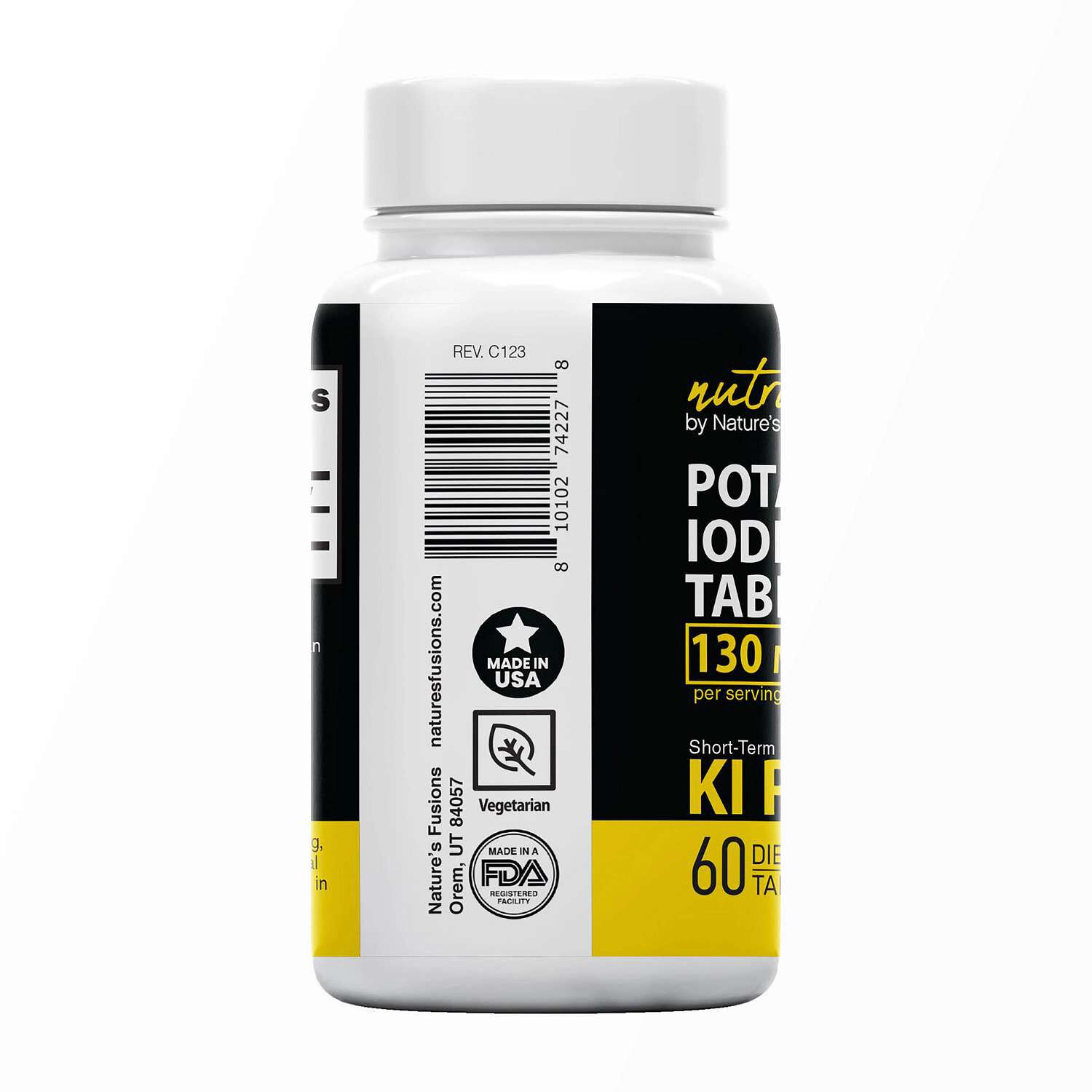 Potassium Iodide Tablets 130mg - 60 Tablets (30 Servings)  | GNC