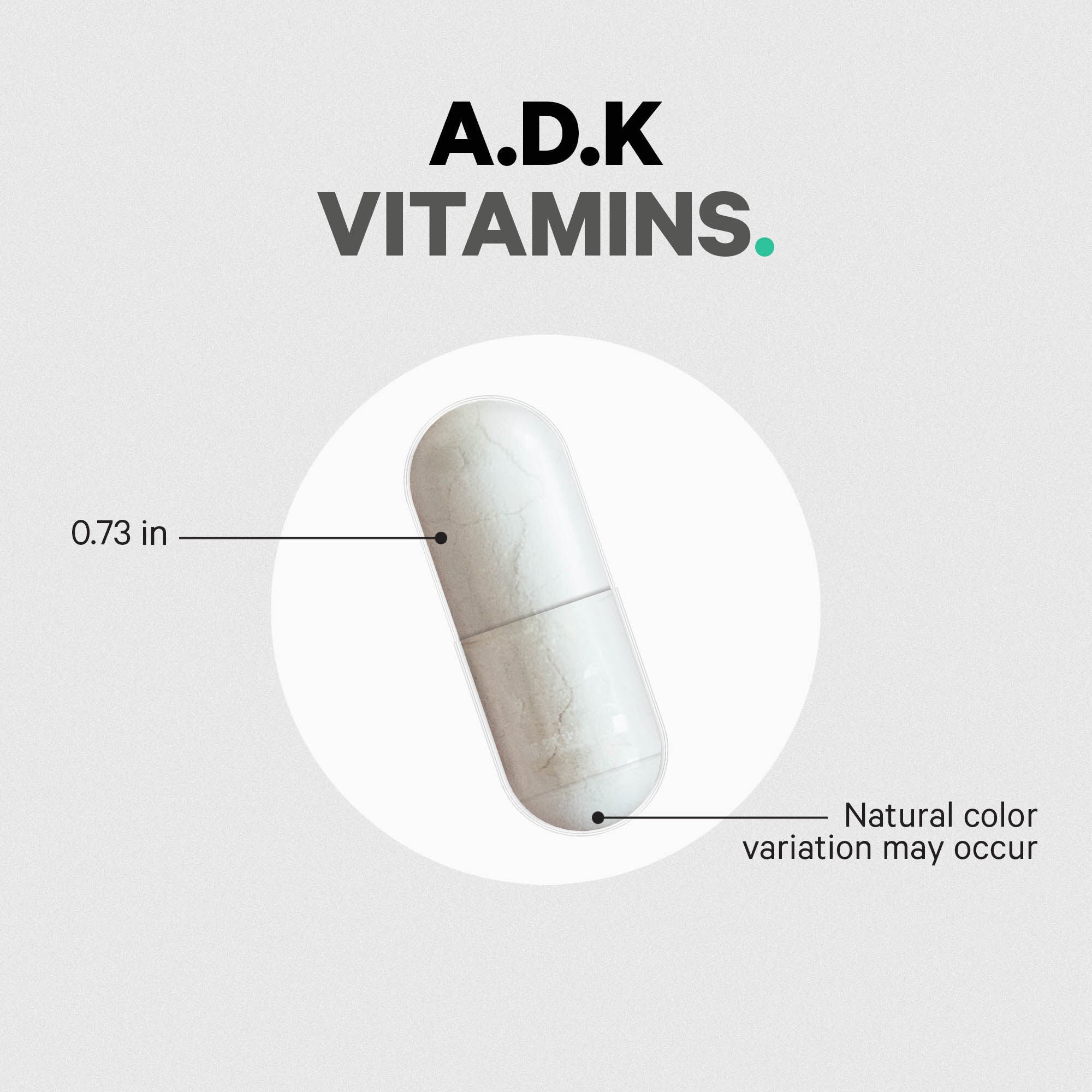 ADK Vitamin Supplement - 180 Capsules (180 Servings)  | GNC