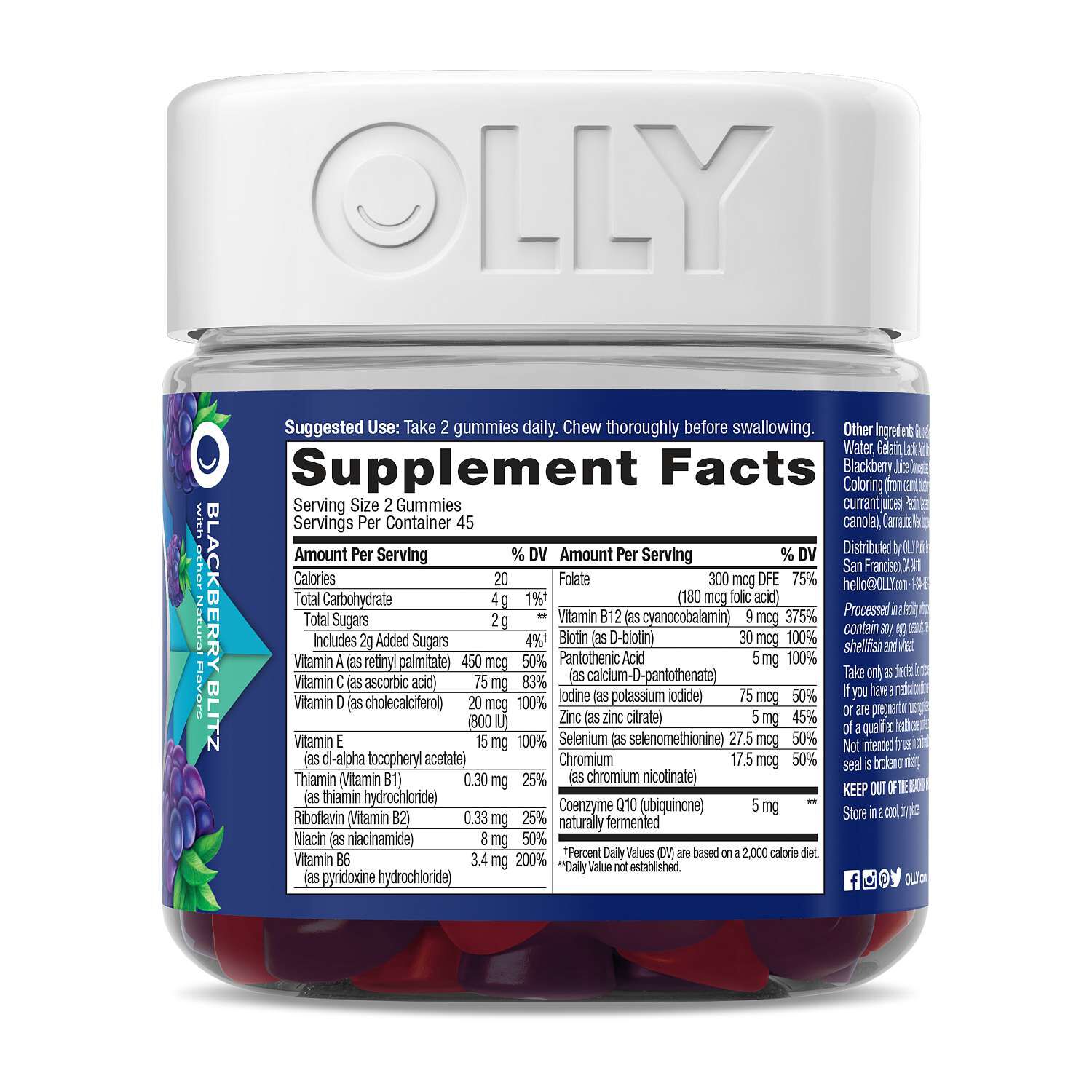 Men's Multi Gummies - Blackberry Blitz - 90 Gummies (45 Servings)