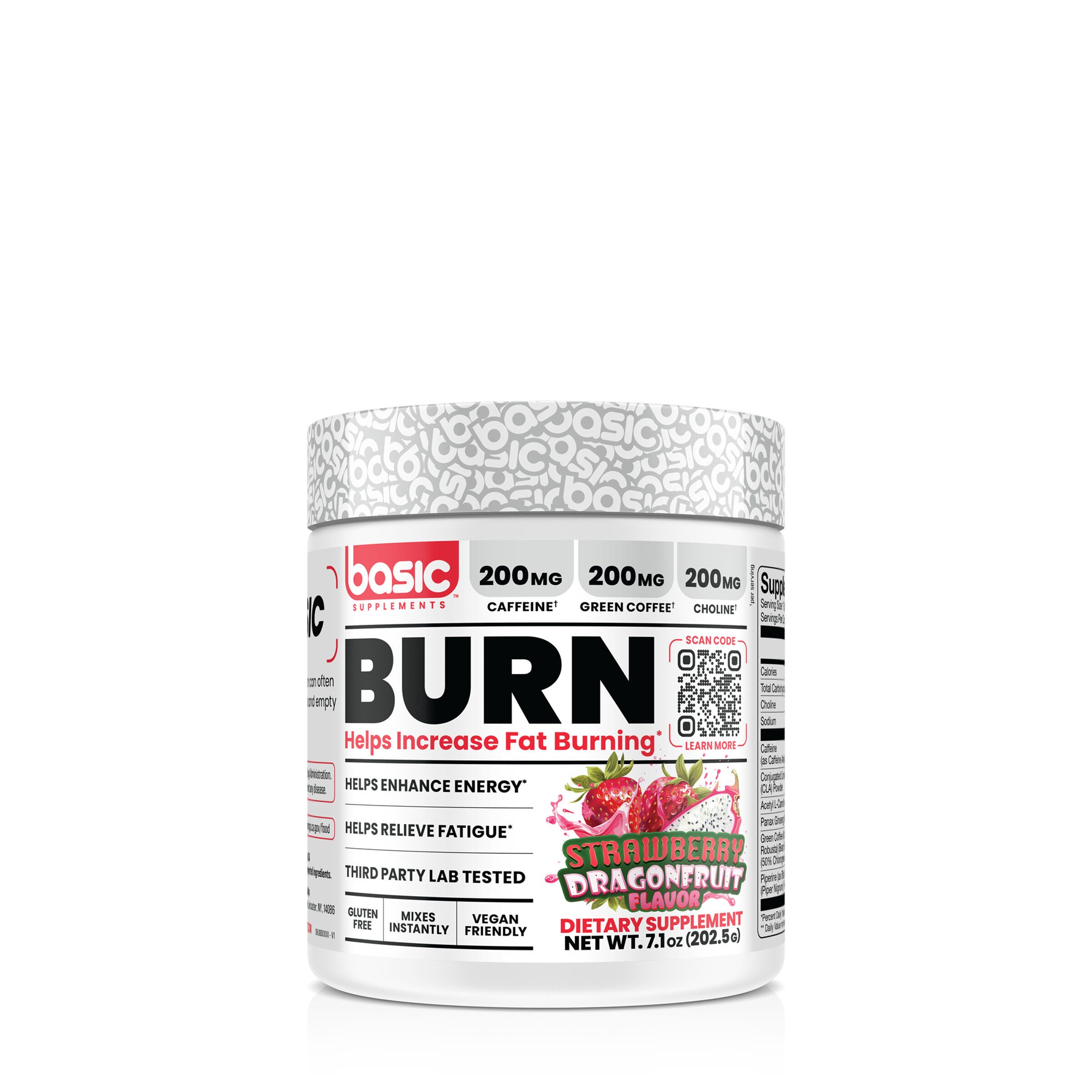 Basic Supplements - Burn - Strawberry Dragon Fruit (45 Servings) | GNC