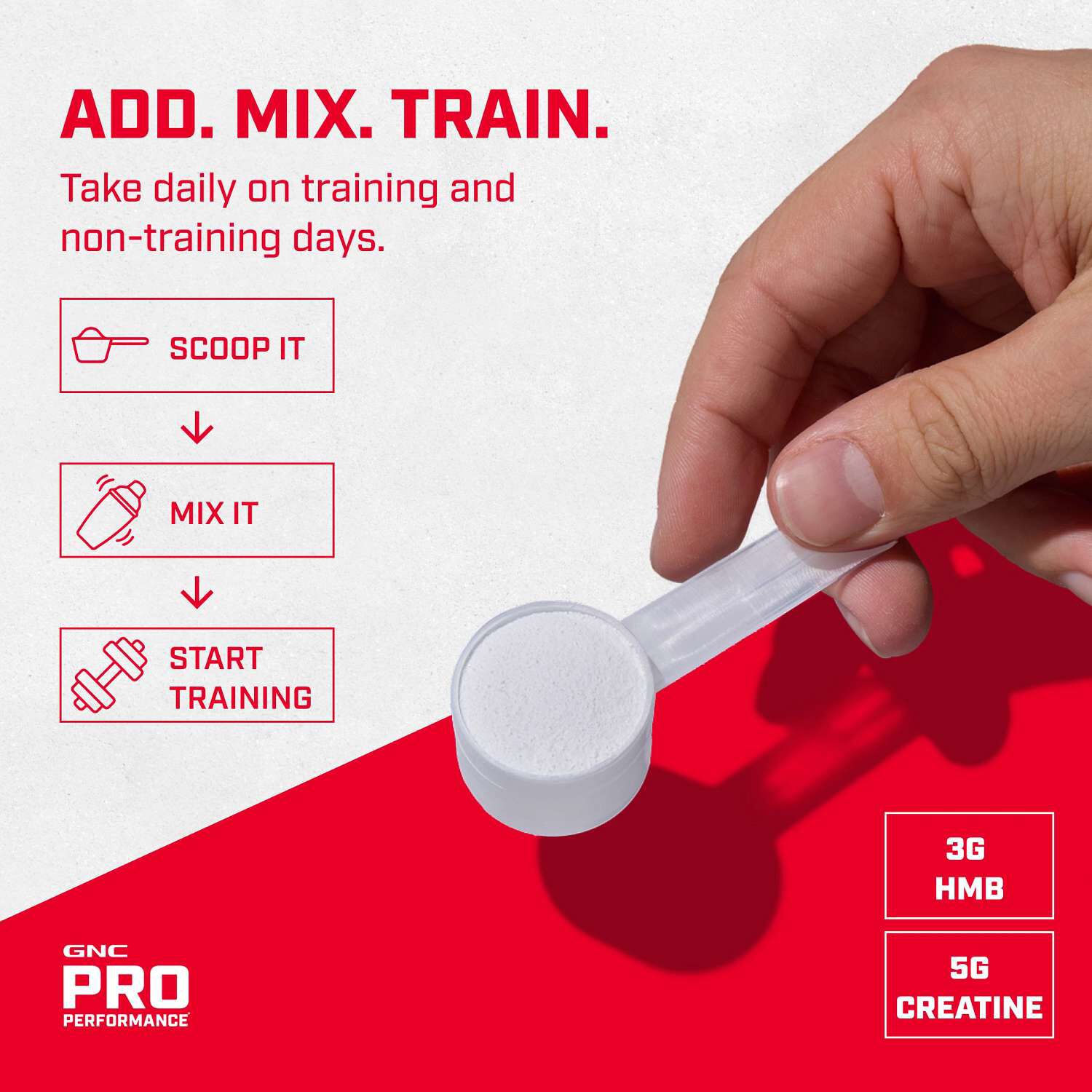 Creatine Monohydrate + HMB (30 Servings)  | GNC