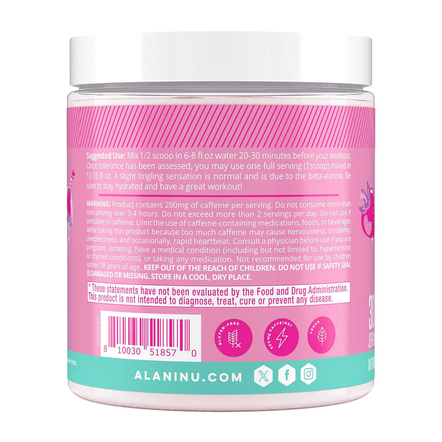 Pre-Workout - Pink Slush (30 Servings)