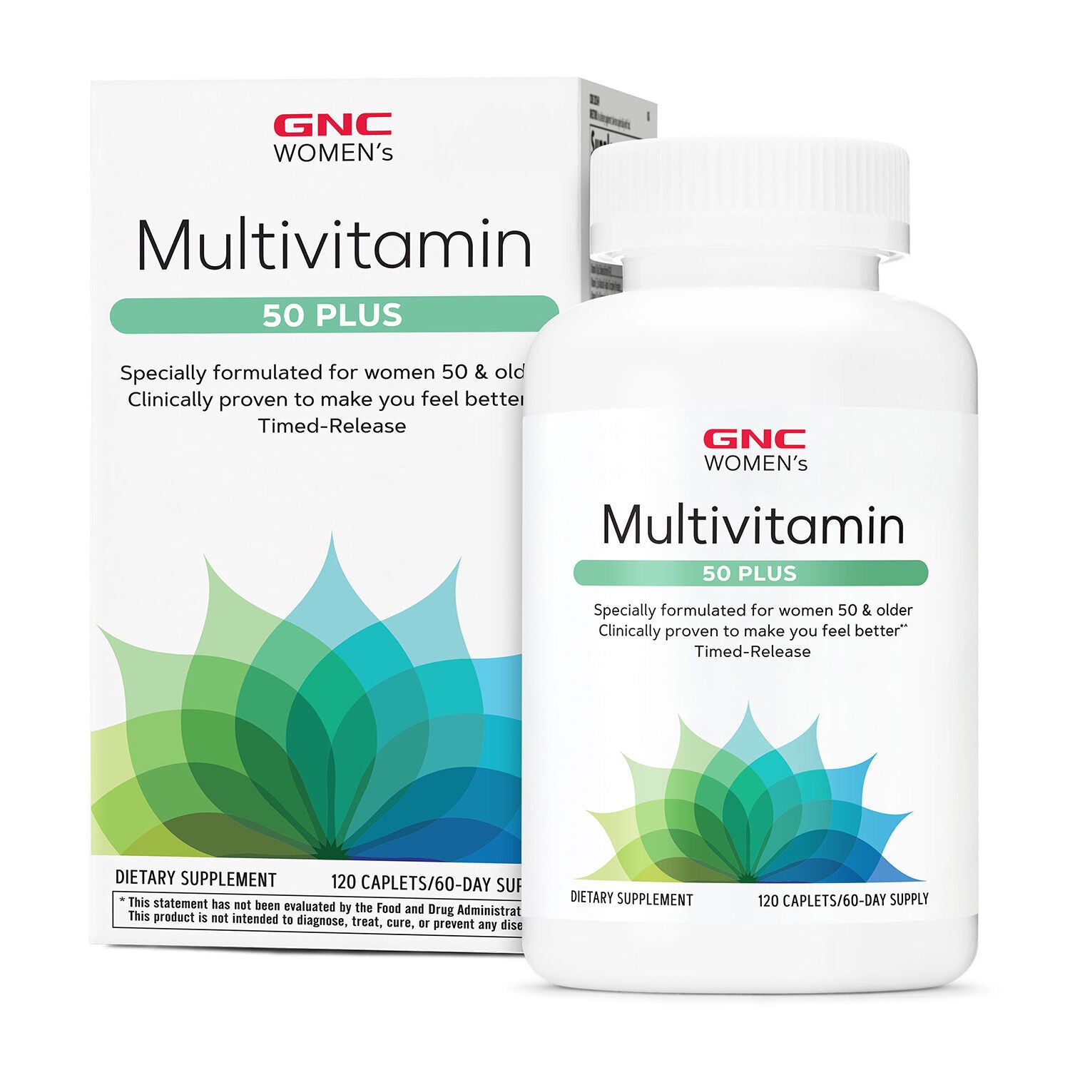 Multivitamin 50 Plus - 120 Caplets &#40;60 Servings&#41;  | GNC