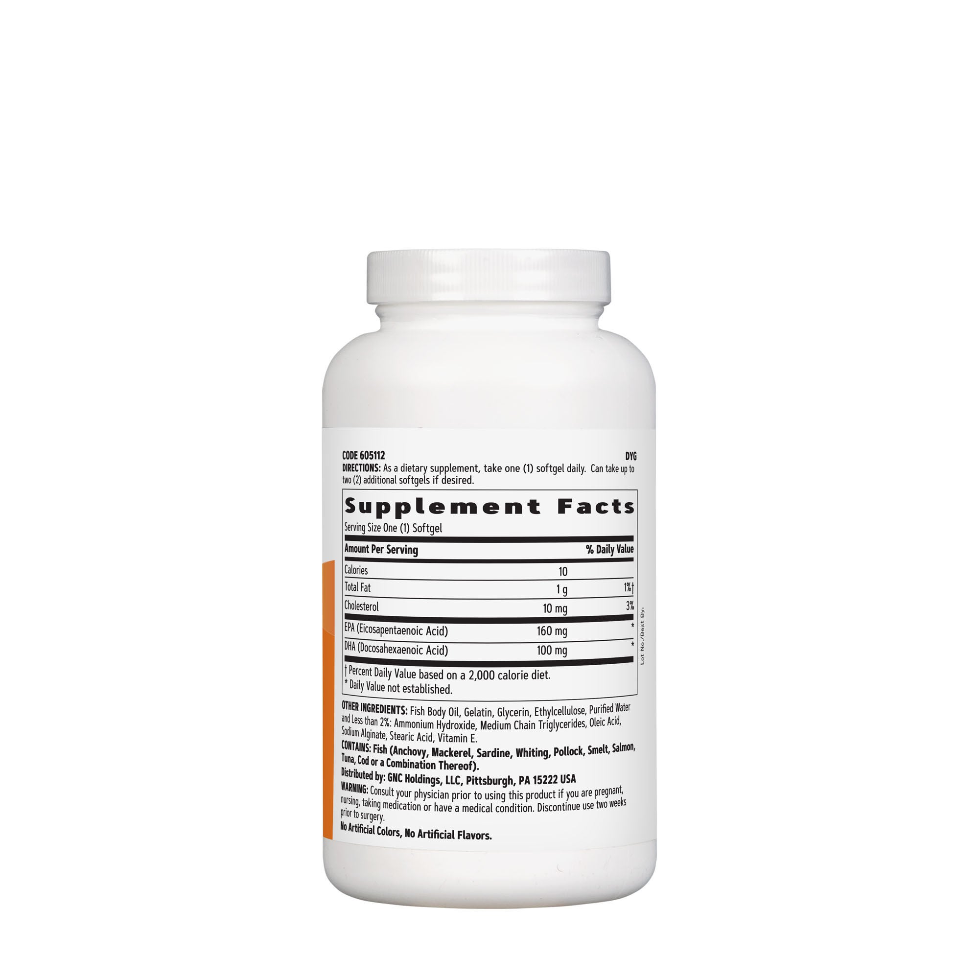 GNC Select Fish Oil 1000mg 120 Softgels GNC