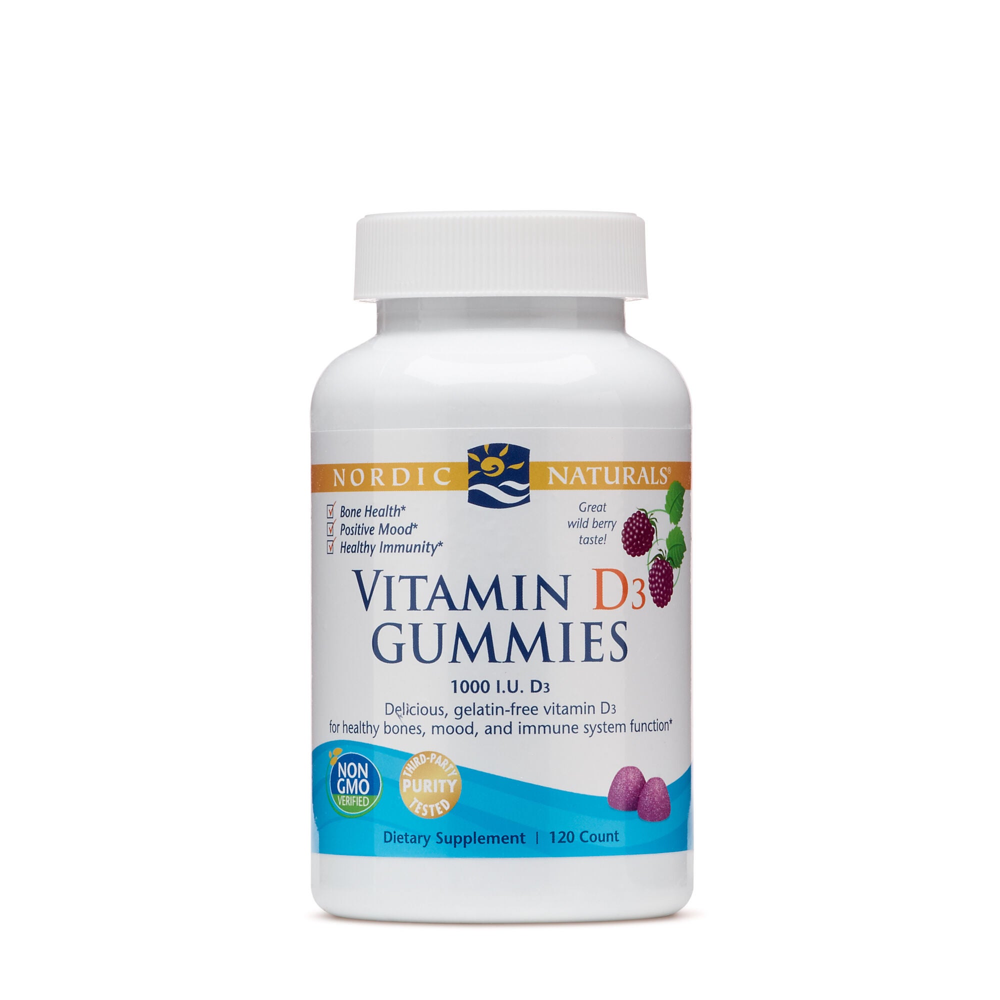 Nordic Naturals Vitamin D3 1000 Iu Wild Berry