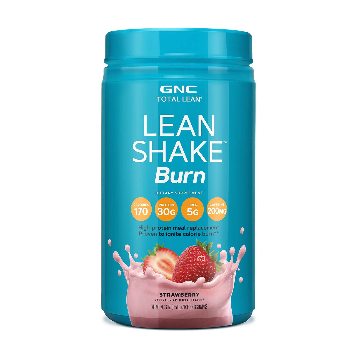 Lean Shake™ Burn - Strawberry (16 Servings) Strawberry | GNC Lean Shake™ Burn - Strawberry (16 Servings) Strawberry | GNC