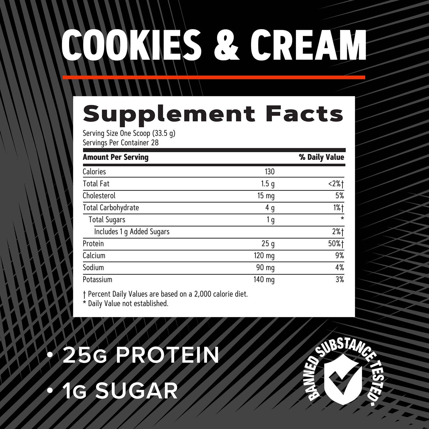 Pure Isolate Whey Protein - Cookies & Cream (28 Servings)