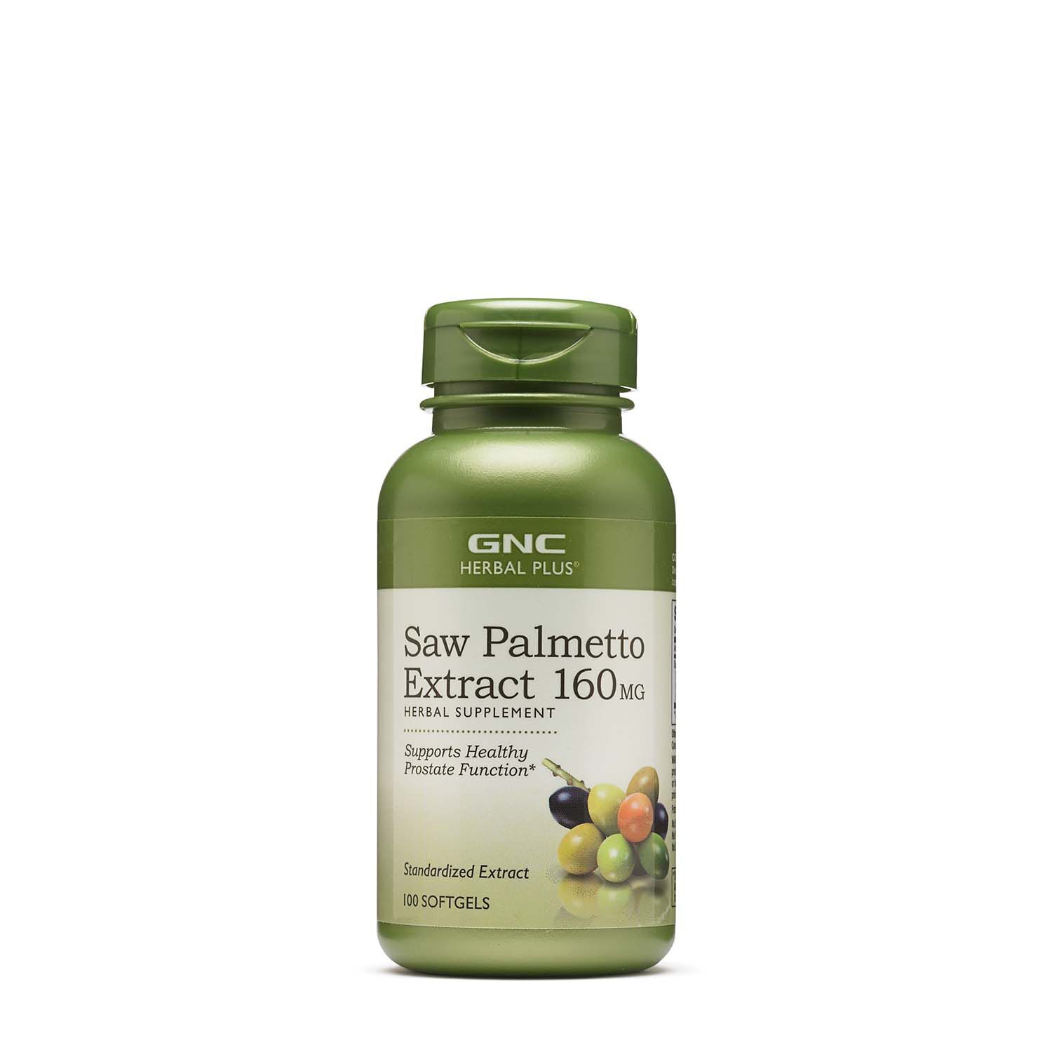 Saw Palmetto Extract 160mg 100 Softgels (100 Servings) GNC
