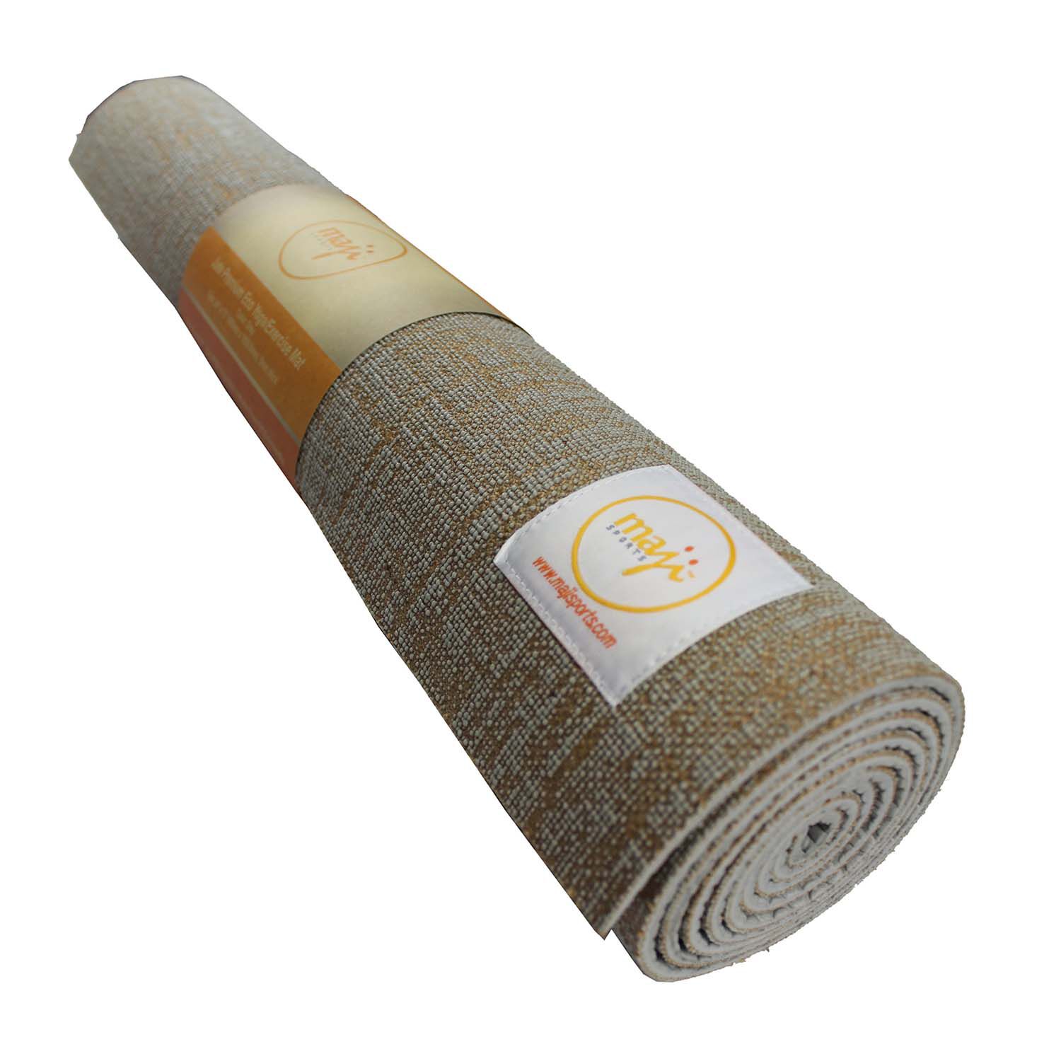 Jute Premium Yoga Mat Gray/24” x 72” x 5mm GNC