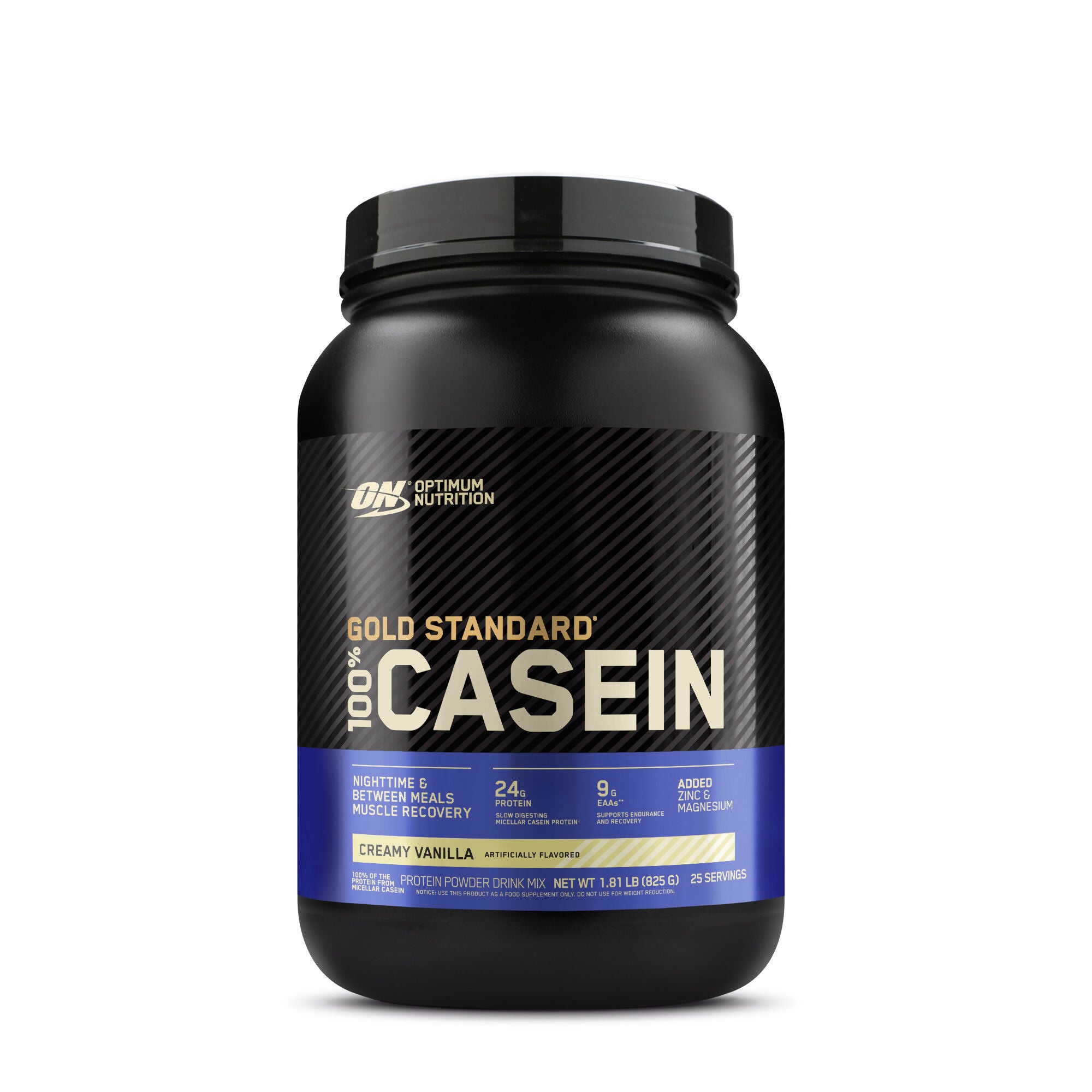 Optimum Nutrition Gold Standard 100% Casein - Creamy Vanilla (26 Servings) - 2 lbs.