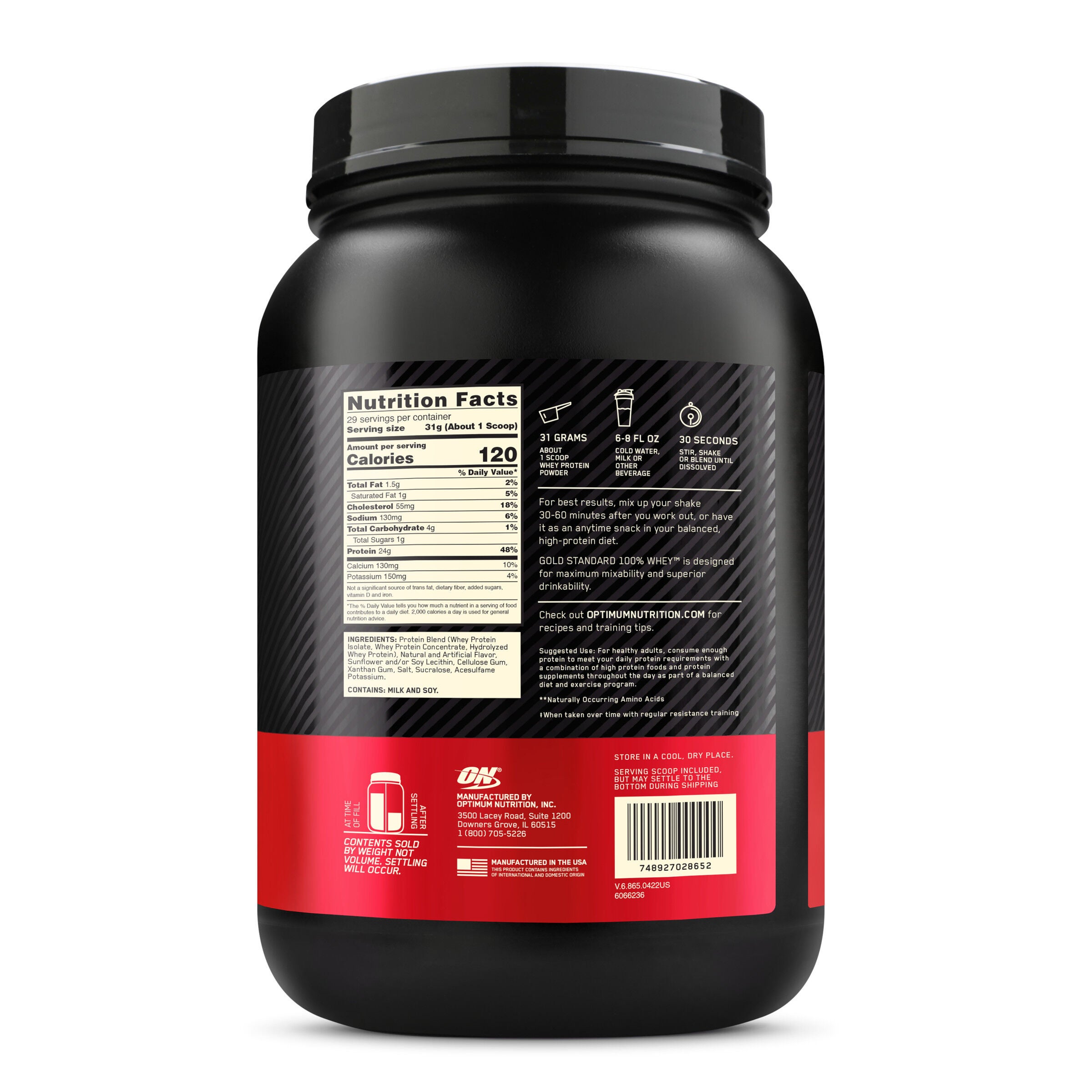 Gold Standard 100% Whey&trade; - Vanilla Ice Cream (29 Servings) Vanilla Ice Cream | GNC
