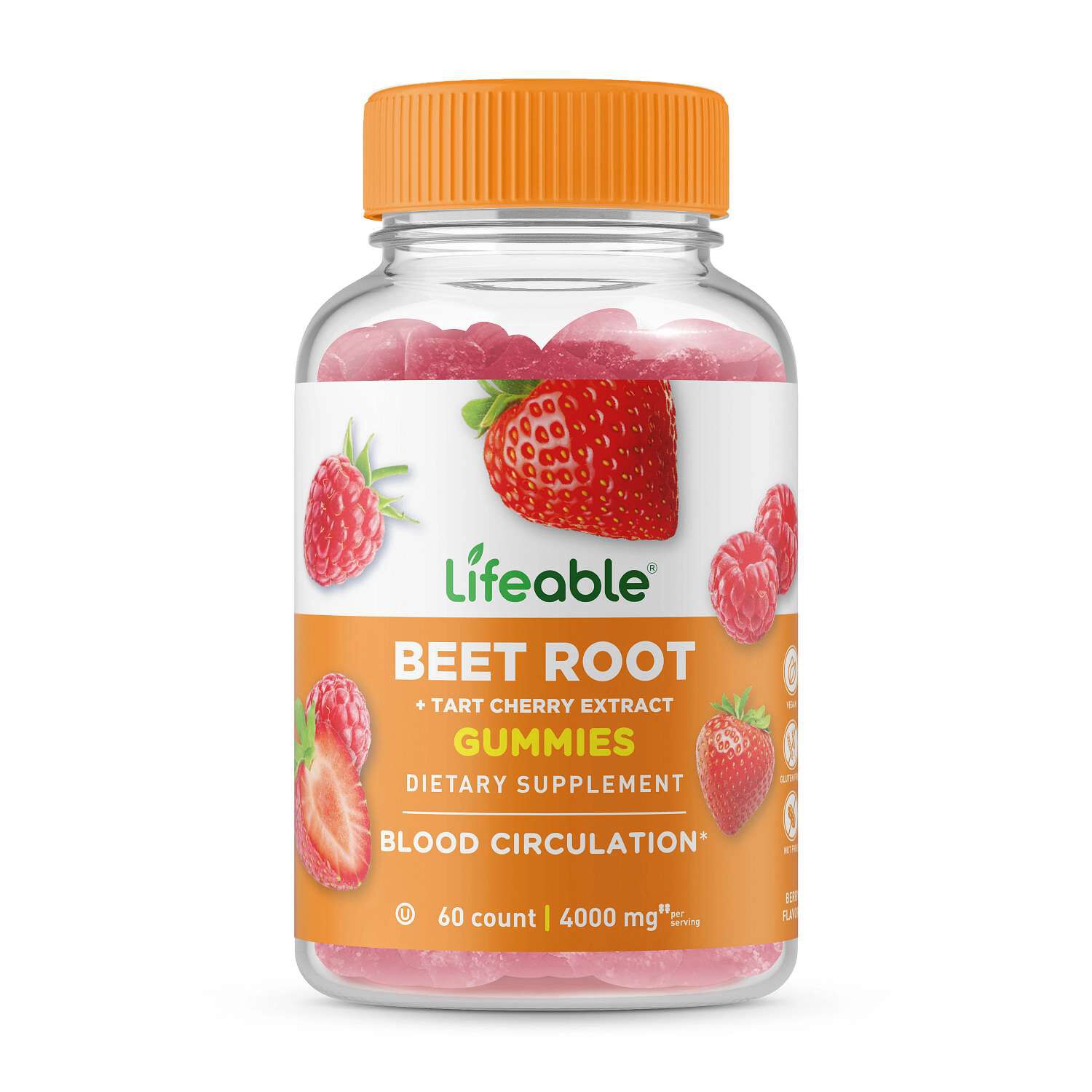 Beet Root and Tart Cherry - 60 Gummies (30 Servings)  | GNC