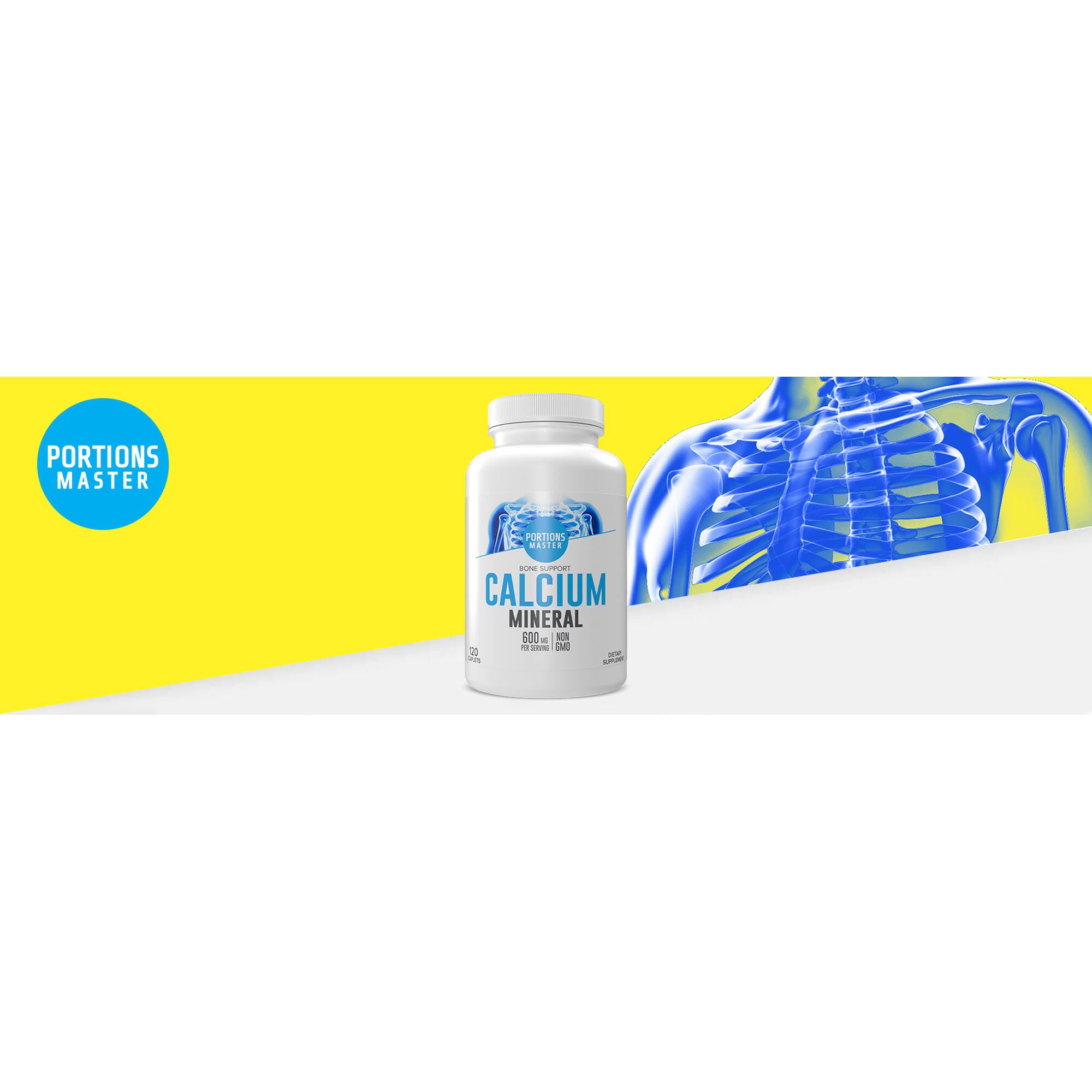 Calcium Mineral - 120 Caplets (120 Servings)  | GNC