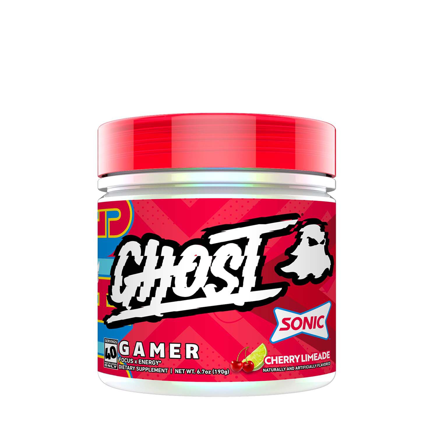 GHOST GAMER Supplement Sonic Cherry Limeade Supplement Facts