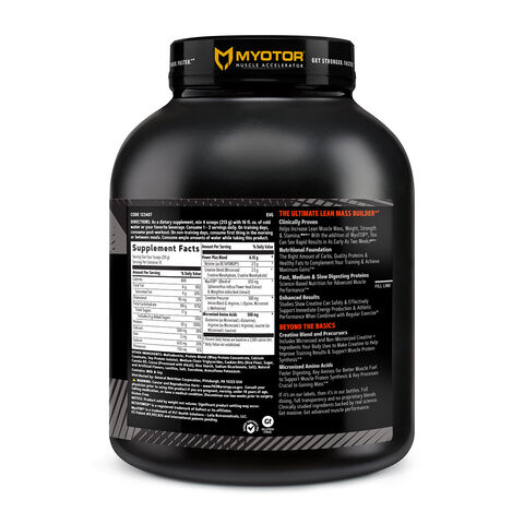 GNC AMP Mass XXX with MyoTor Cookies and Cream Supplement Facts