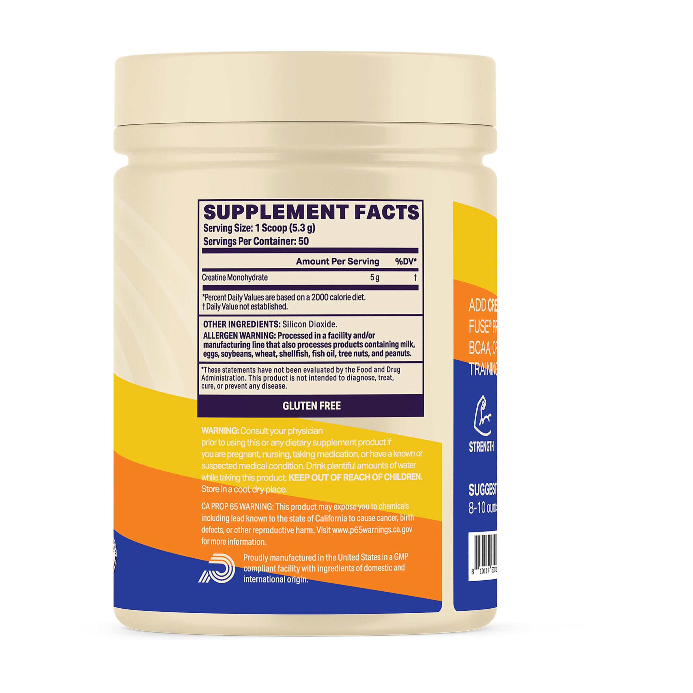 Creatine Monohydrate - Unflavored (50 Servings)