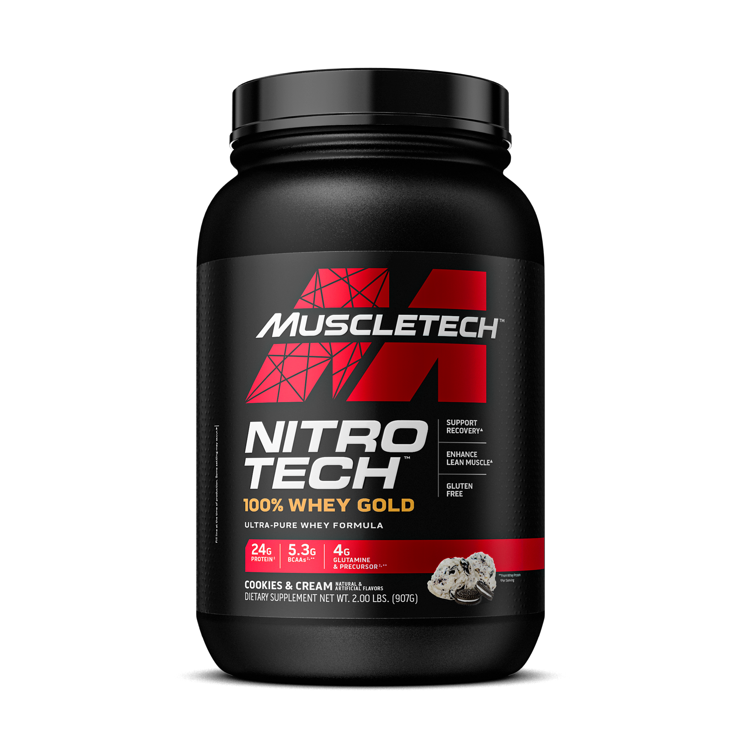 NitroTech™ 100 Whey Gold Cookies & Cream (28 Servings) GNC