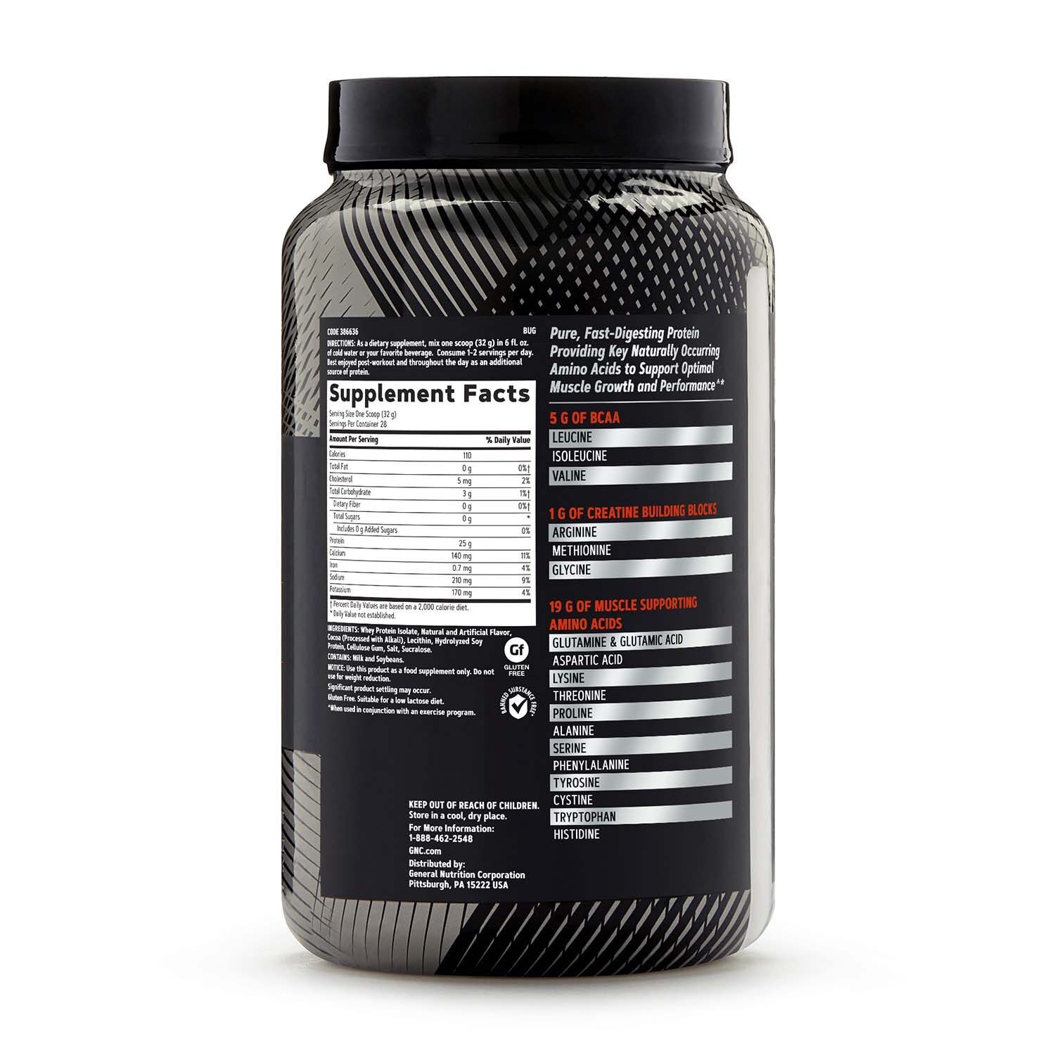 GNC AMP Pure Isolate - Chocolate Peanut Butter Cup, 28 ...