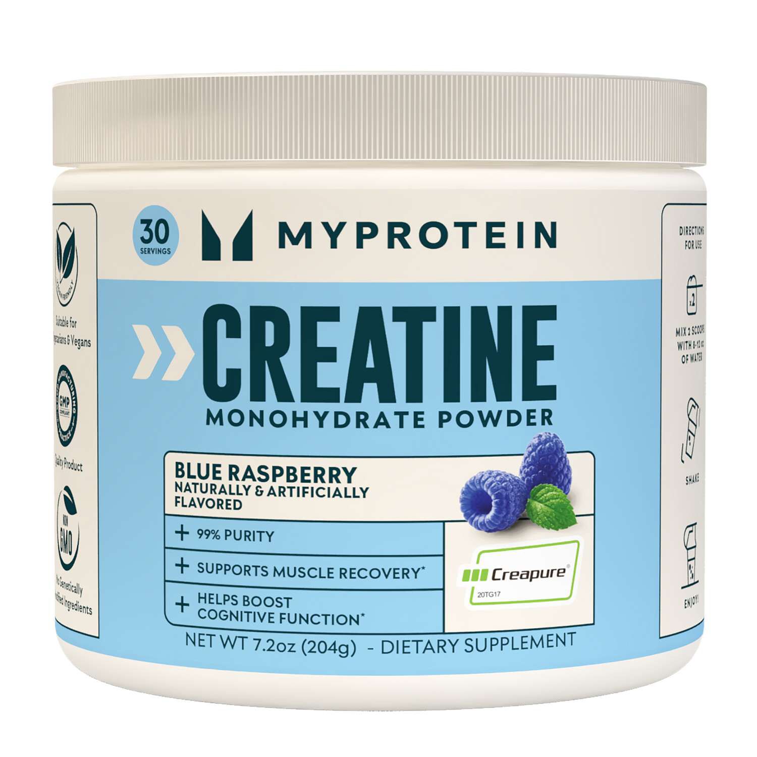 Creapure&reg; Creatine Monohydrate - Blue Raspberry (30 Servings) Blue Raspberry | GNC