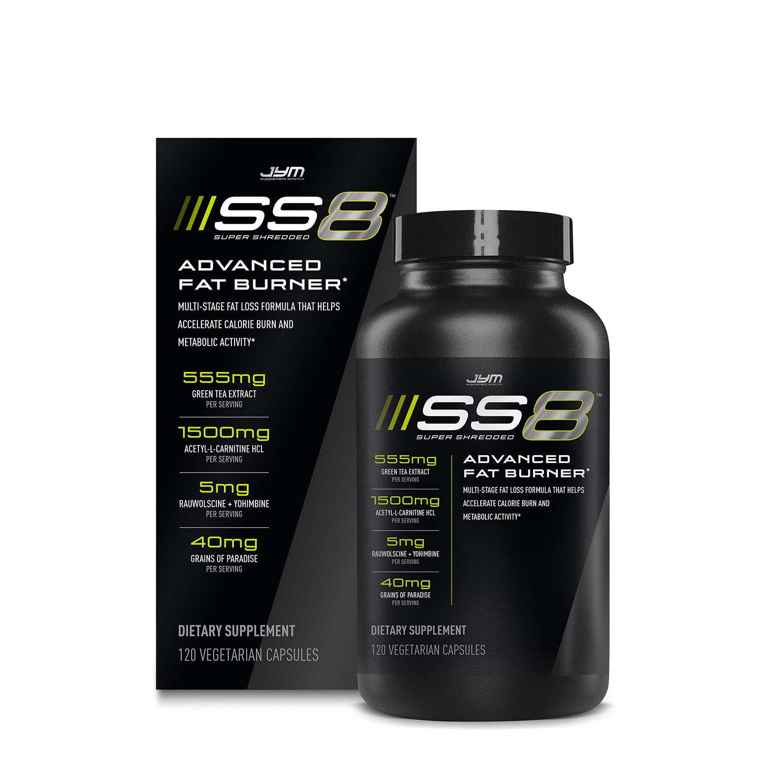 SS8&trade; Super Shredded 8 Advanced Fat Burner* - 120 Capsules (30 Servings)  | GNC