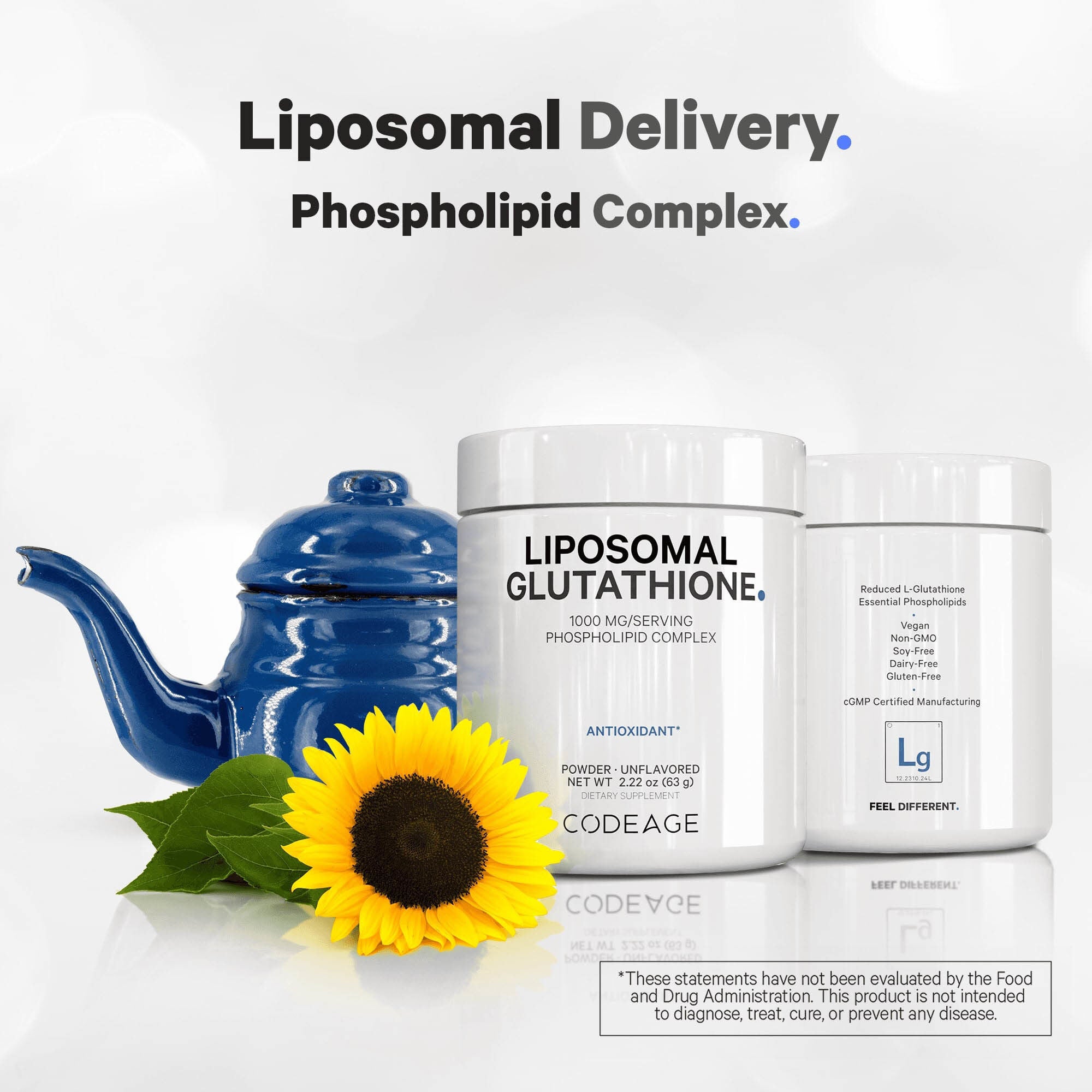 Liposomal Glutathione 1000mg - Unflavored (60 Servings)  | GNC