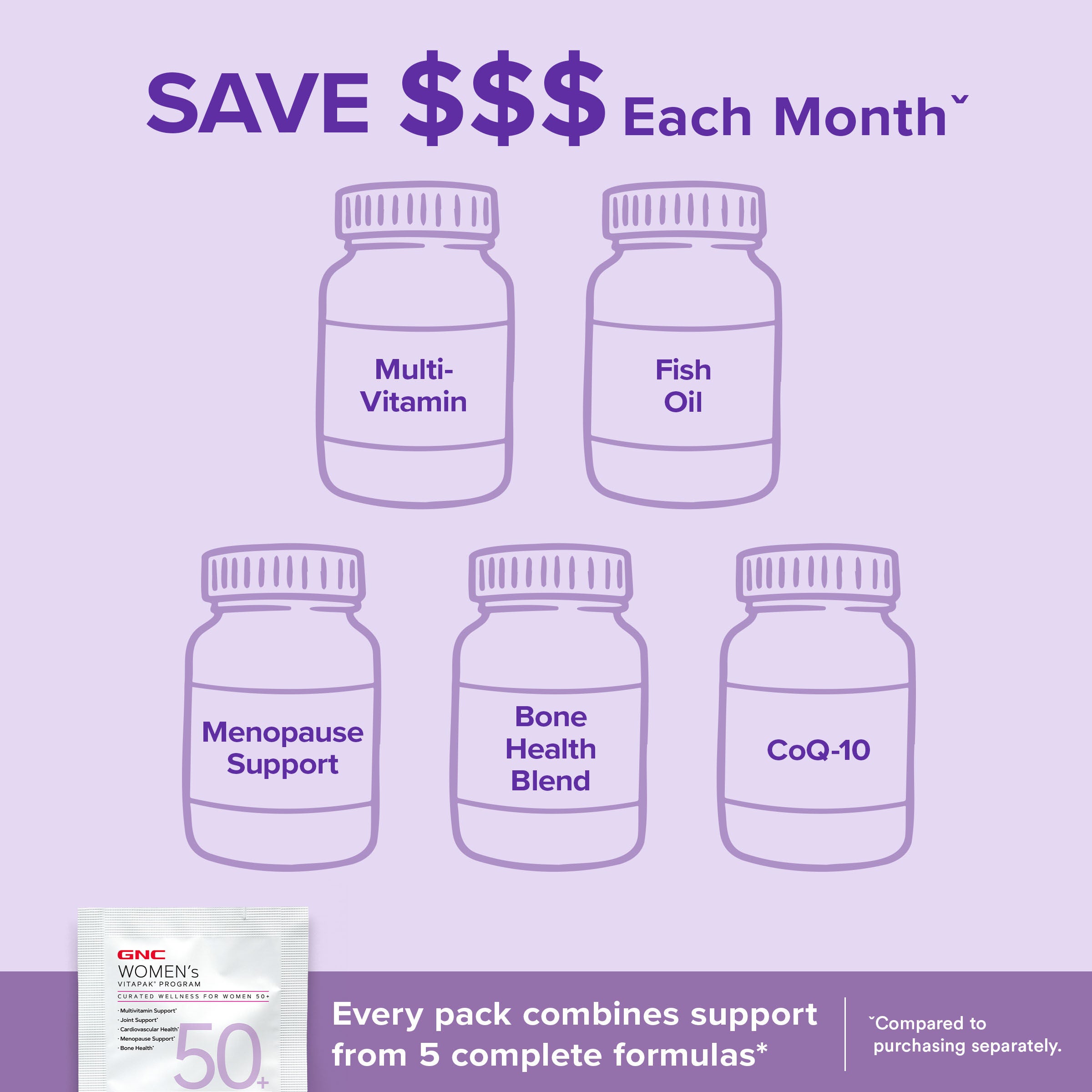 TikTok 50+ Vitapak&reg; Program (1 Month Supply)  | GNC
