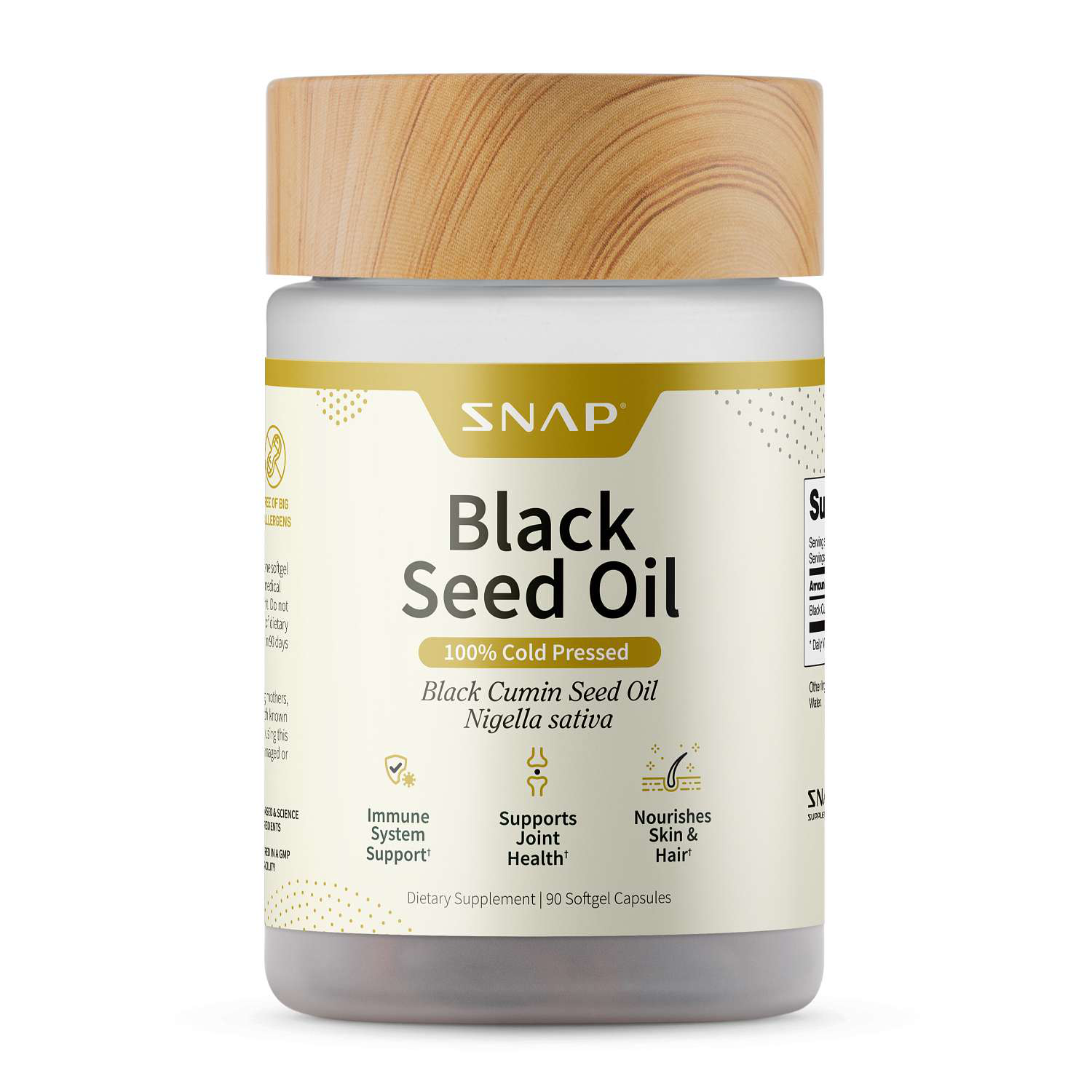 Cold Pressed Black Seed Oil - 90 Softgel Capsules (90 Servings)  | GNC