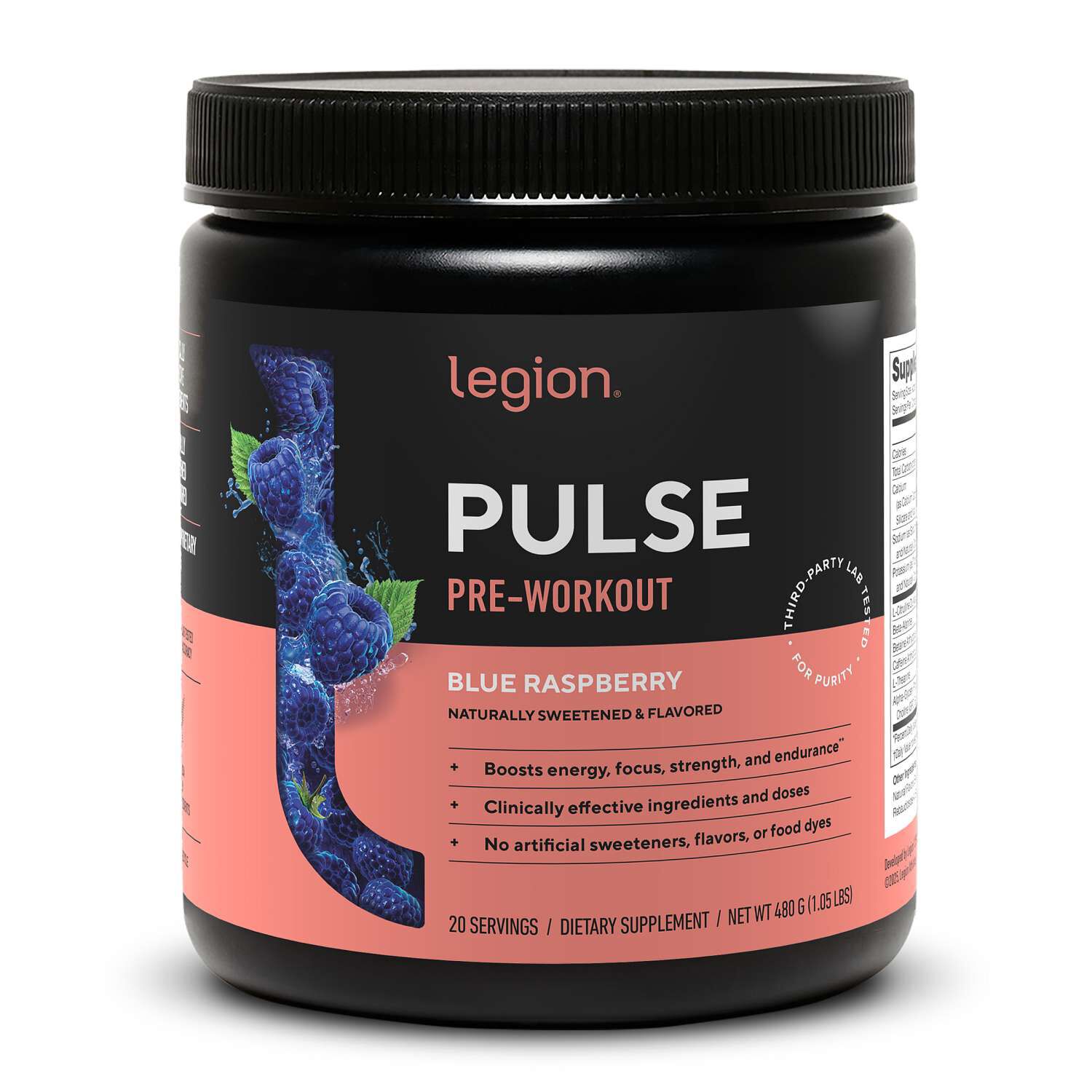 Pulse Pre-Workout - Blue Raspberry (20 Servings) Blue Raspberry | GNC