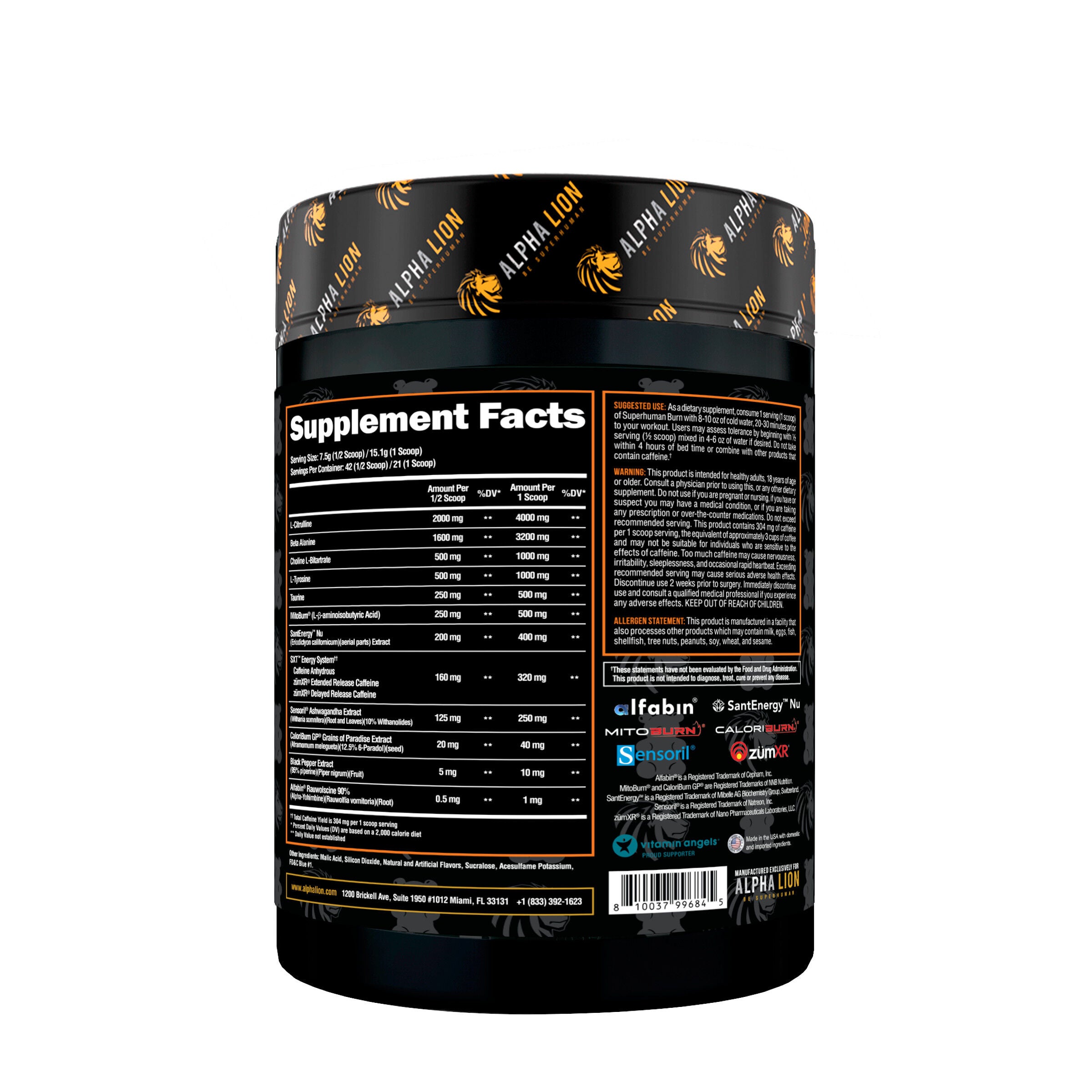 Superhuman Burn 2-in-1 Fat Burning Pre-Workout - Cherry Popper (21 Servings)