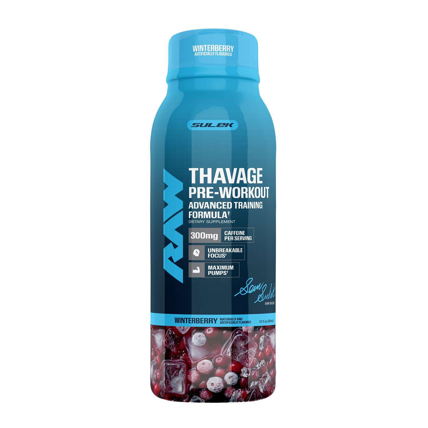 Thavage Pre-Workout RTD - Winterberry - 12 oz. (12 Bottles)