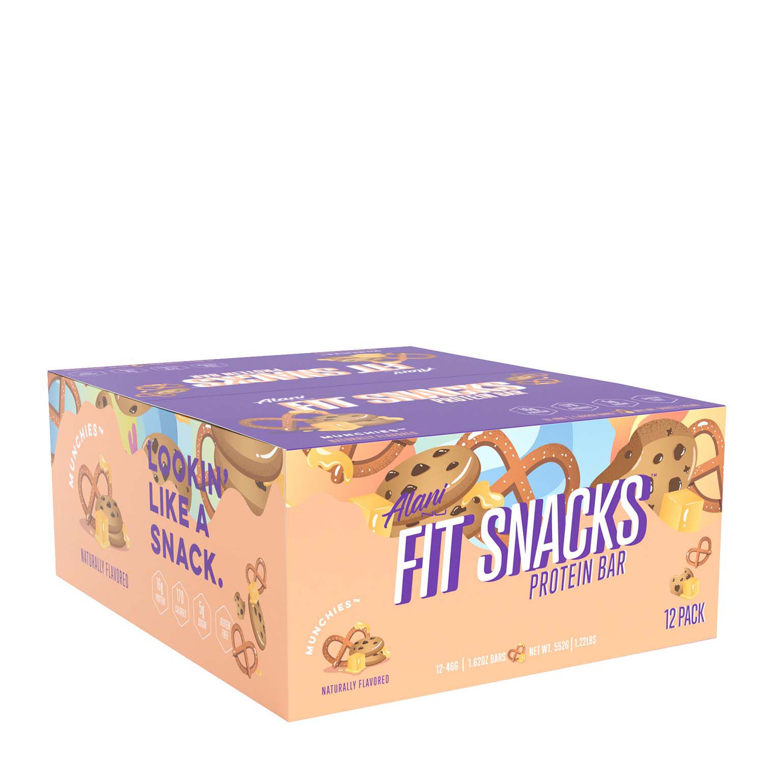 Alani Nu Fit Snacks Protein Bar Munchies 12 Pack Gnc
