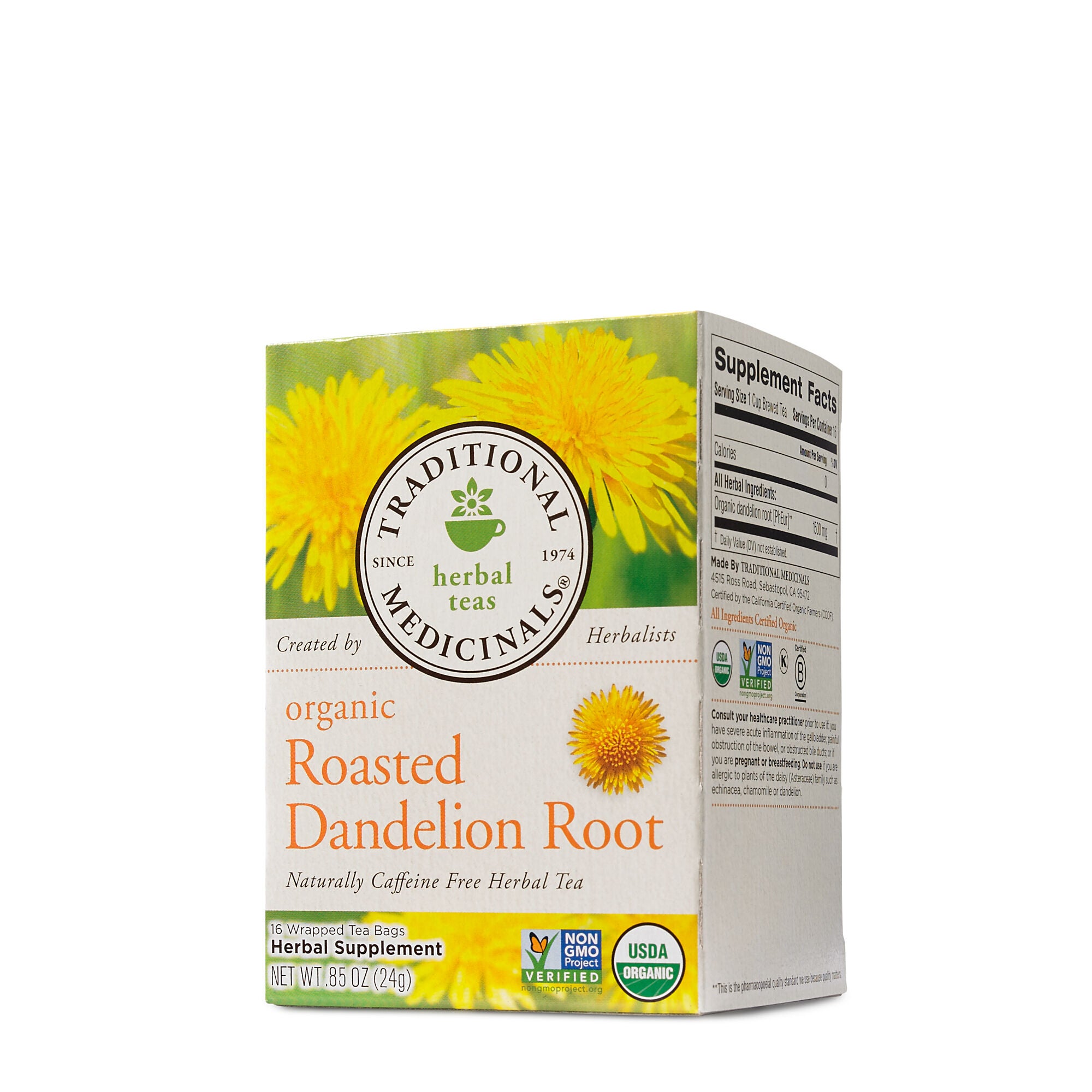 Traditional Medicinals Organic Roasted Dandelion Root Herbal Tea Traditional Medicinals Organic Roasted Dandelion Root Herbal Tea