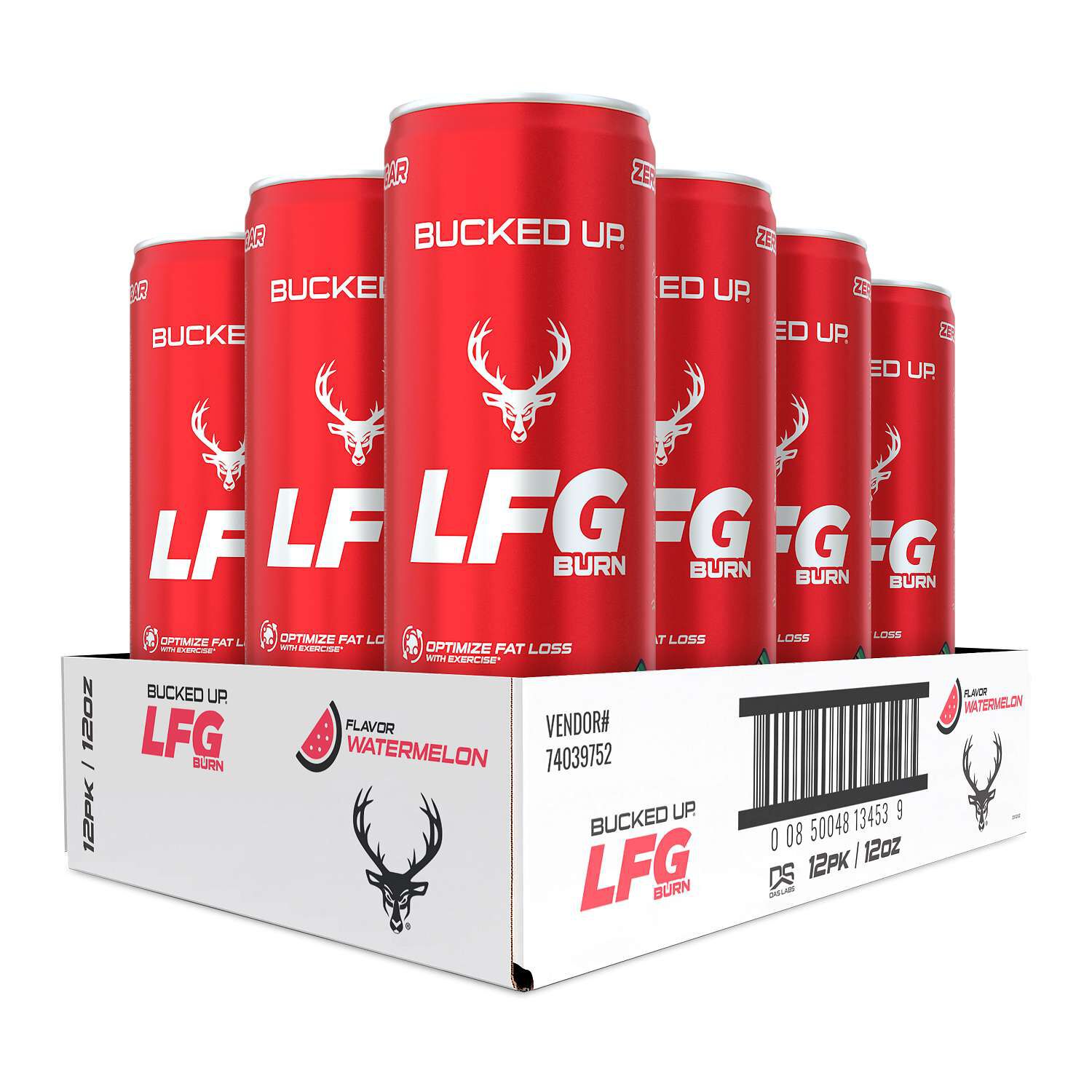 LFG Burn Drink - Watermelon - 12oz. (12 Cans)