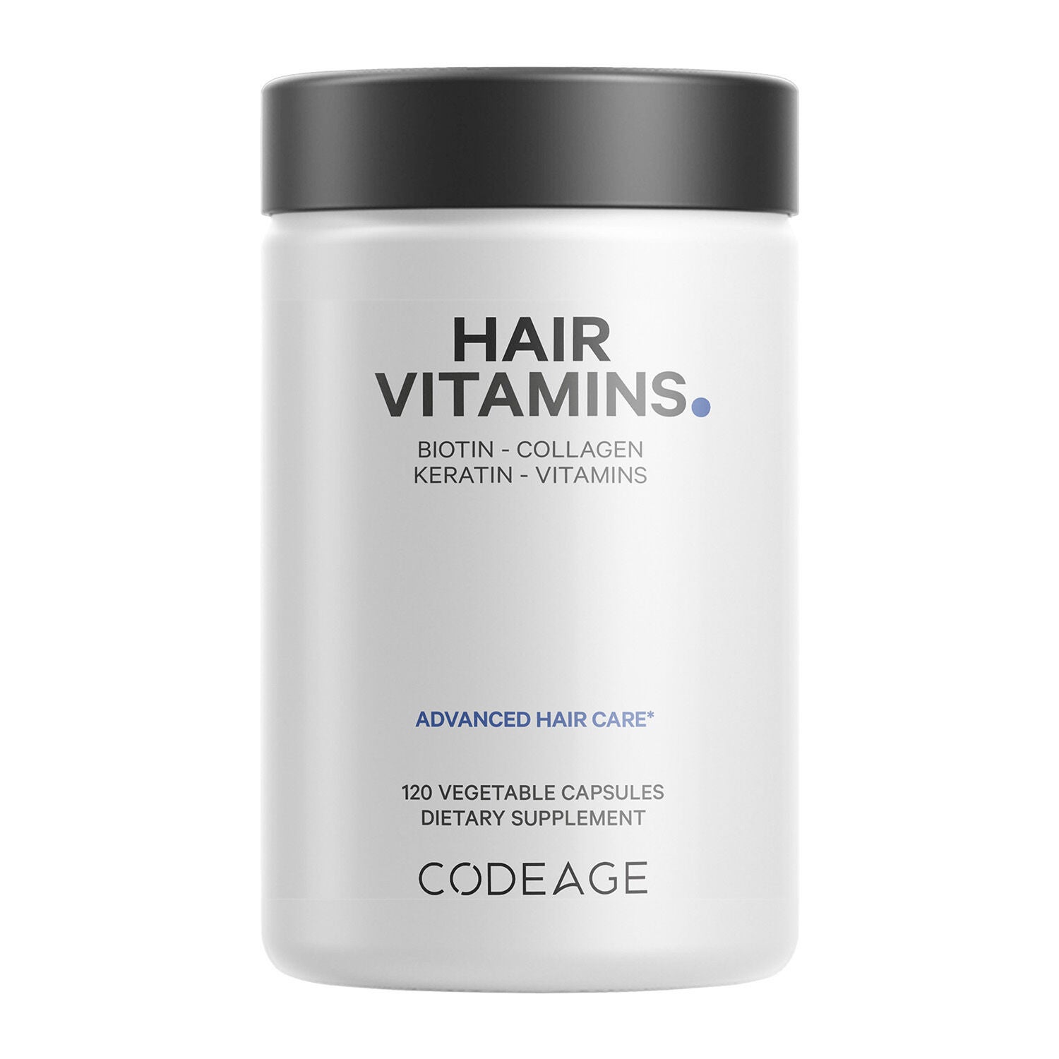 Hair Vitamins - Biotin 10000 mcg - Collagen - Keratin & Multivitamins - 120 Capsules (30 Servings) | GNC