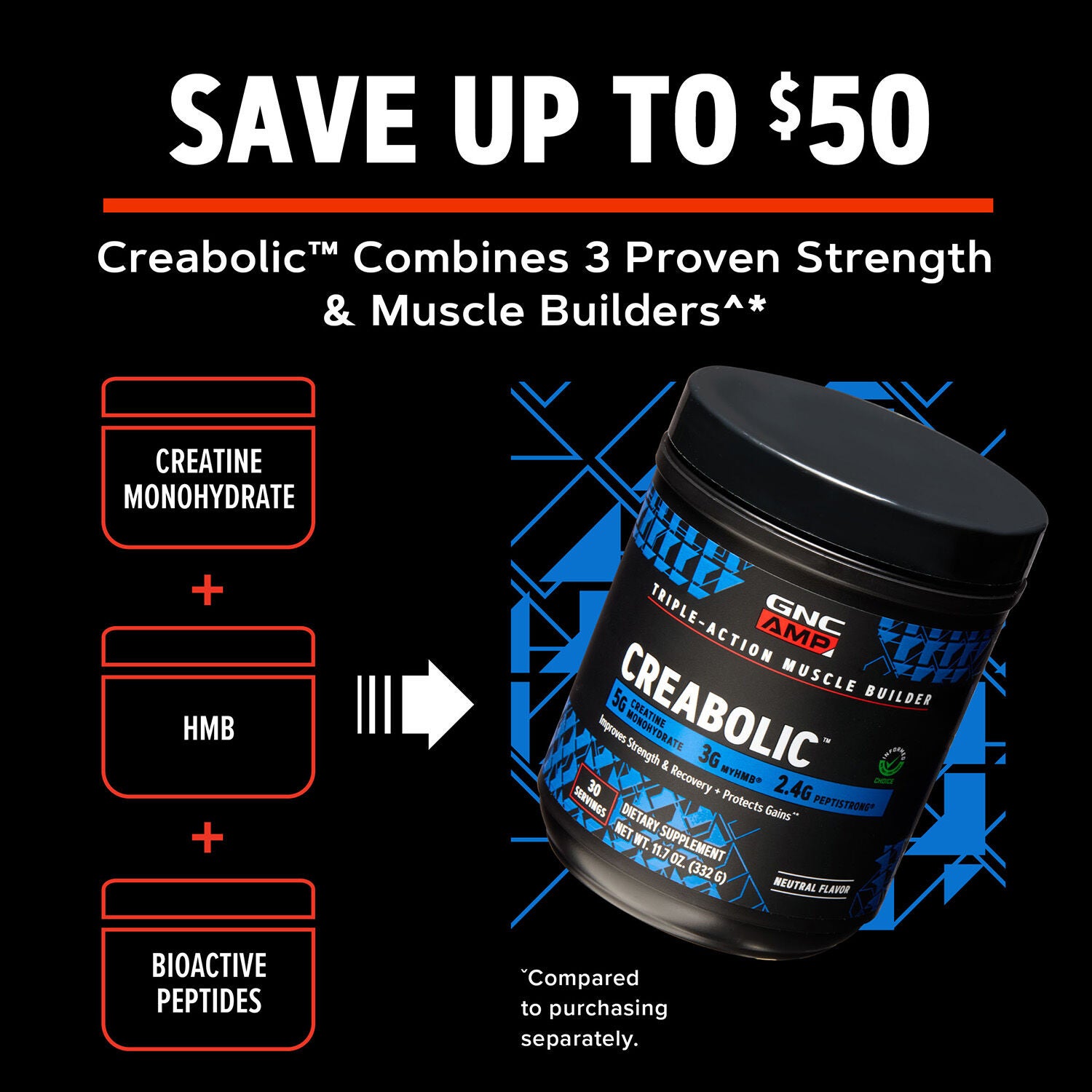 Creabolic&trade; - Unflavored (30 Servings) Unflavored | GNC
