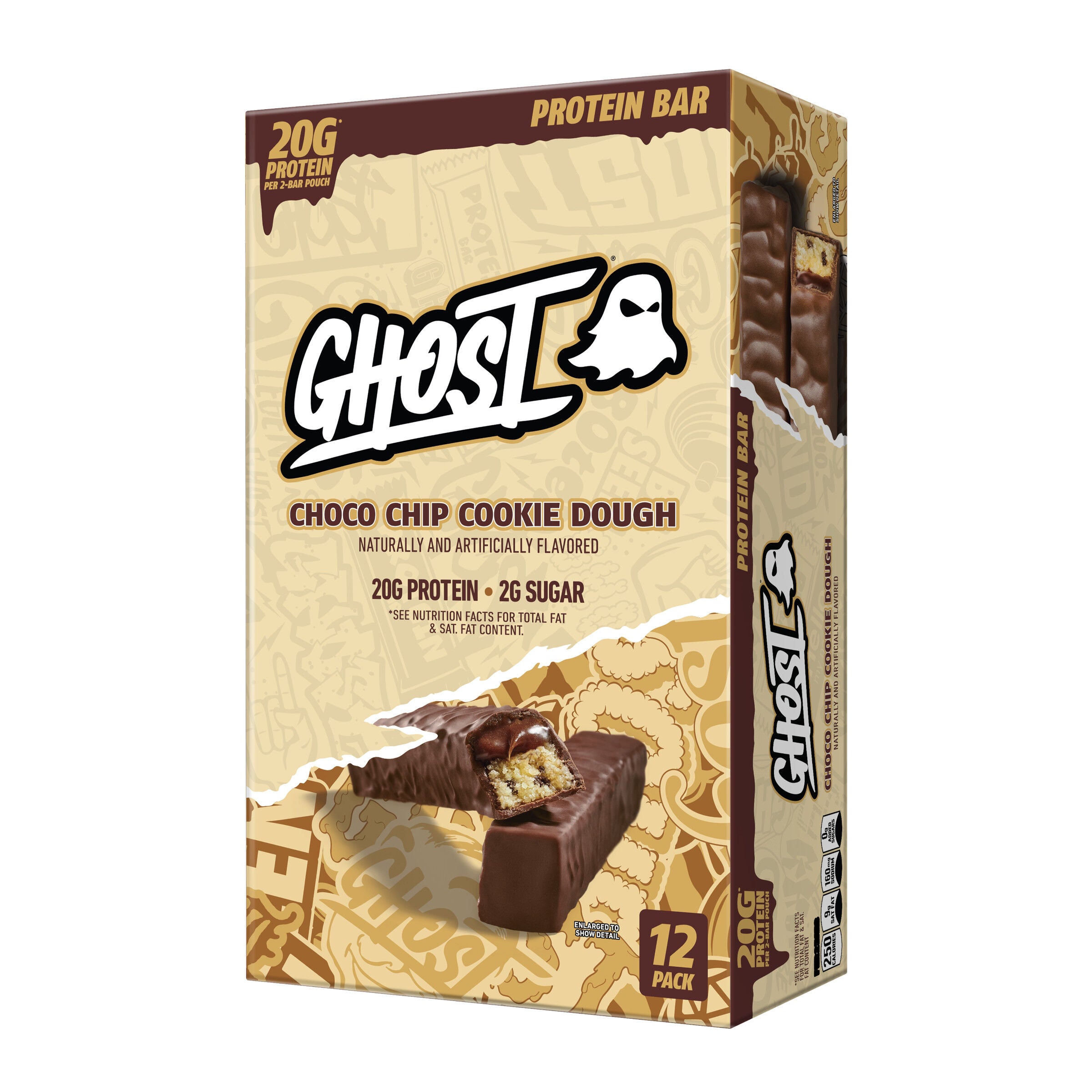 Protein Bar - Choco Chip Cookie Dough (12 Bars)  | GNC