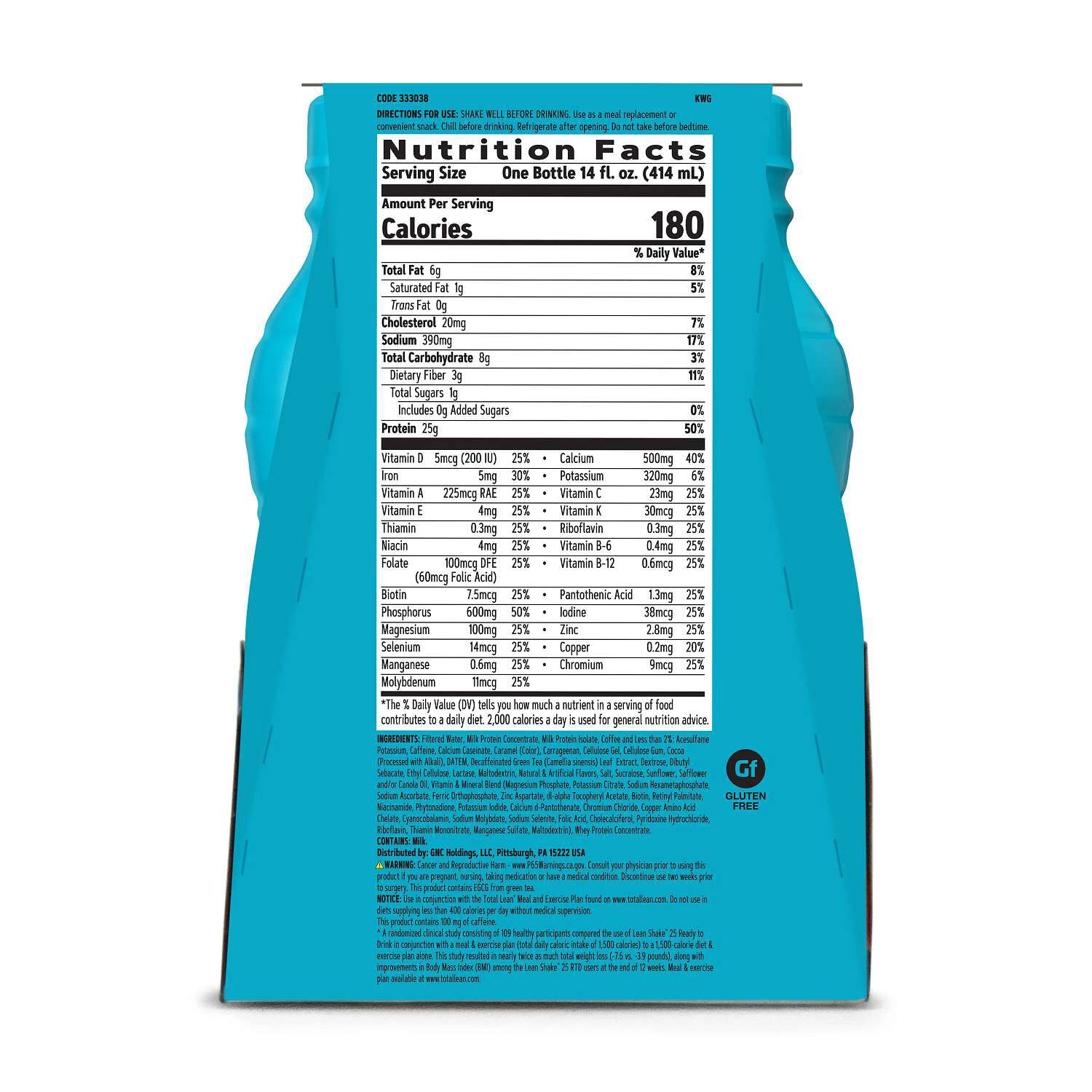 Lean Shake&trade; Burn - Chocolate Mocha - 14oz. (4 Bottles) Chocolate Mocha | GNC