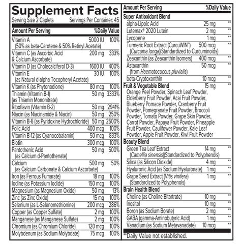 Women&#39;s Multi-Vitamin - 90 Caplets &#40;45 Servings&#41;  | GNC