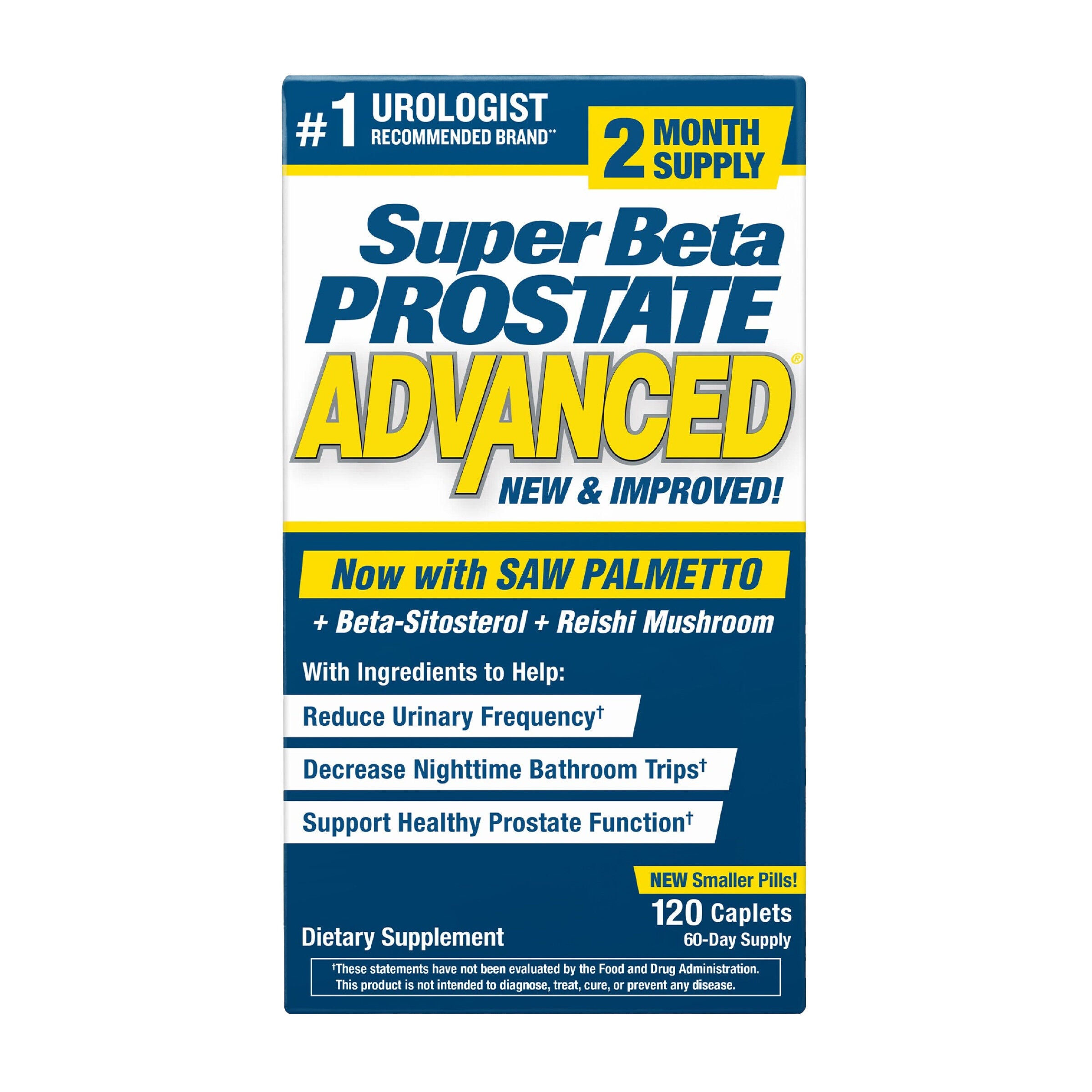 Super Beta Prostate Advanced - 120 Caplets (60 Servings)  | GNC