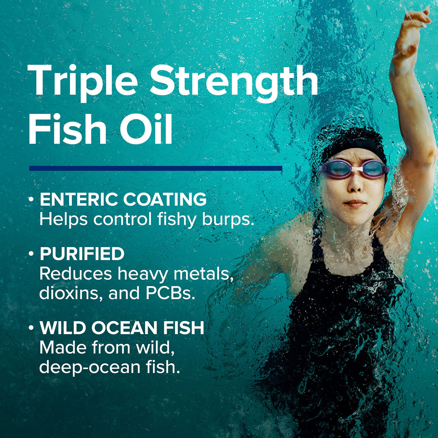 Triple Strength Fish Oil 1000mg - 210 Softgels (210 Servings)  | GNC