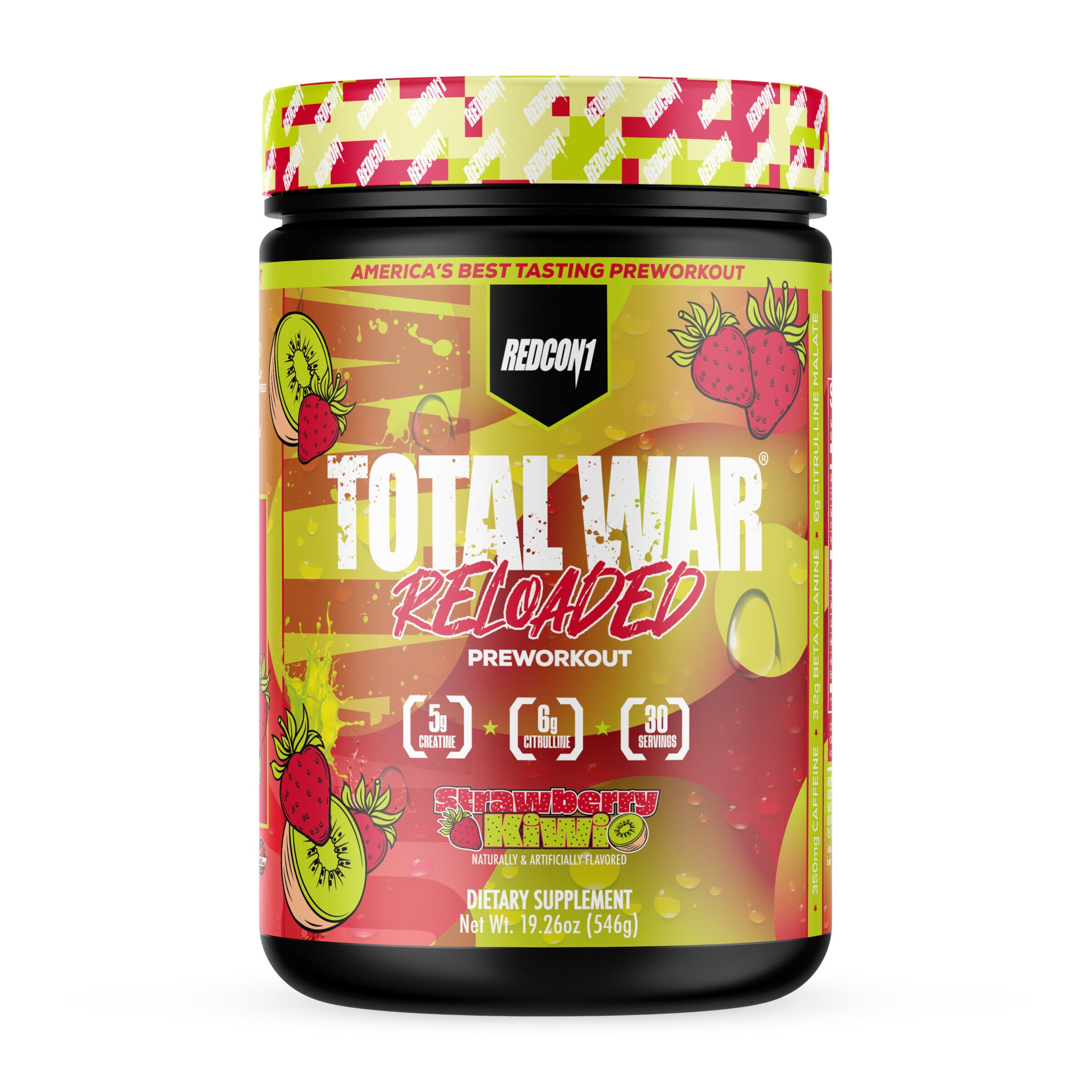 Total War Reloaded Pre-Workout - Strawberry Kiwi (30 Servings)  | GNC
