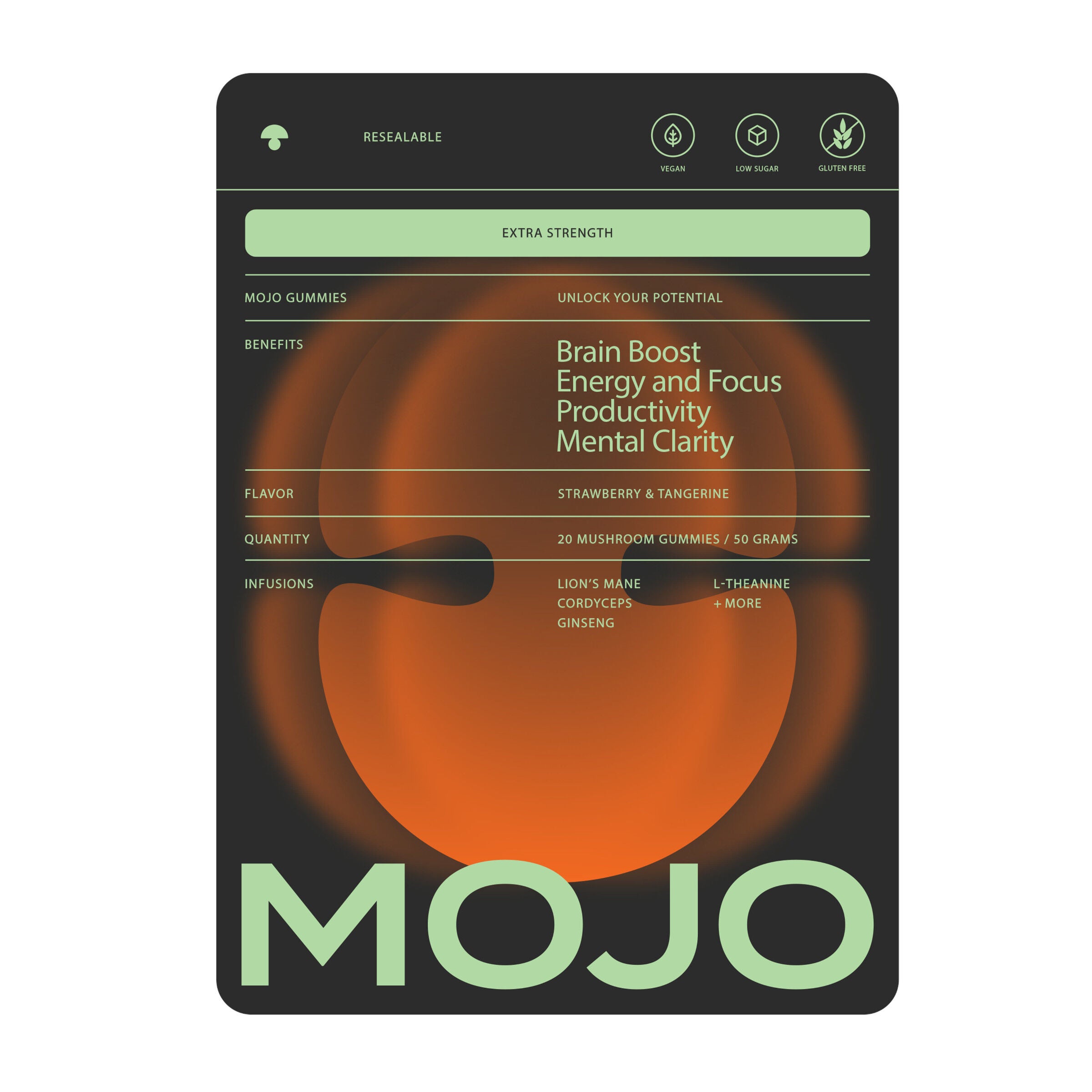 Extra Strength Gummies - Strawberry &amp; Tangerine, 20 Gummies (20 Servings)  | GNC