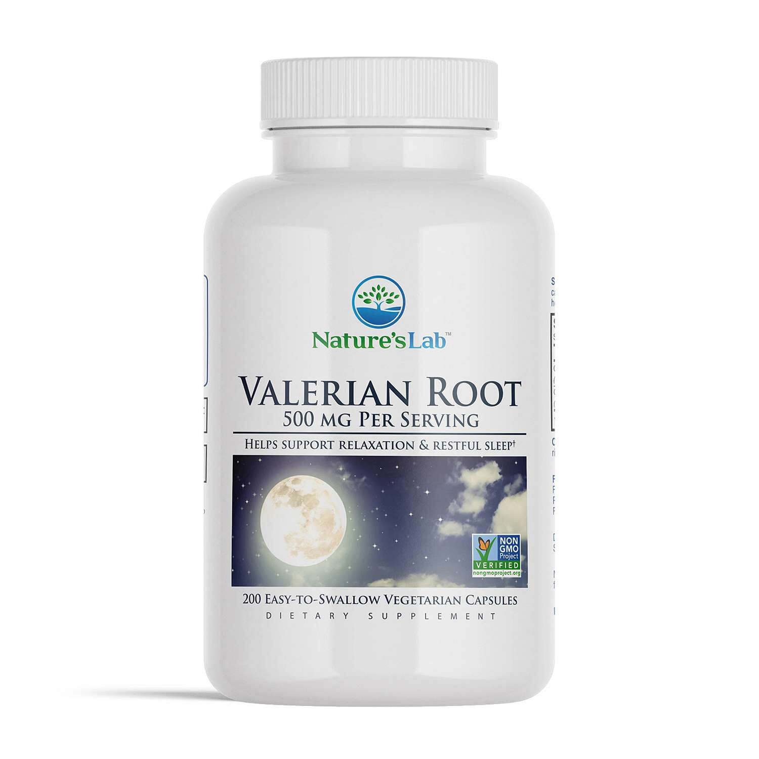 Valerian Root 500mg - 200 Vegetarian Capsules (100 Servings)