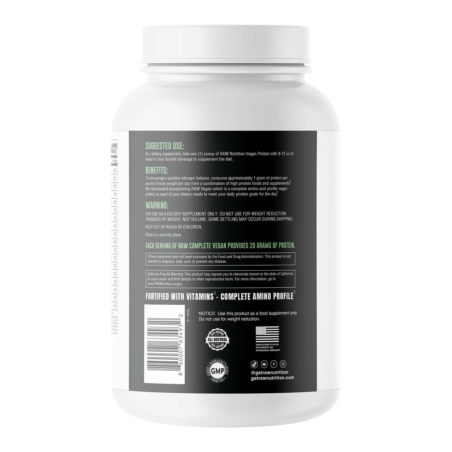 Vegan Protein - Cookies &amp; Cream (25 Servings)  | GNC